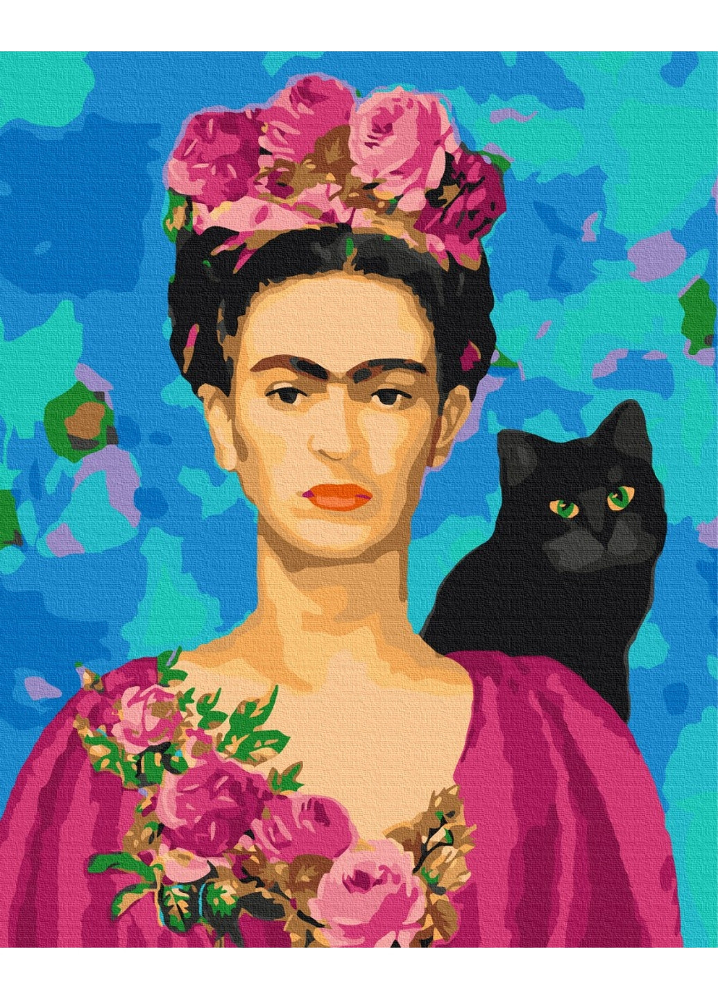 Картина по номерам Фрида с кошкой 40x50 см Brushme (277152576)