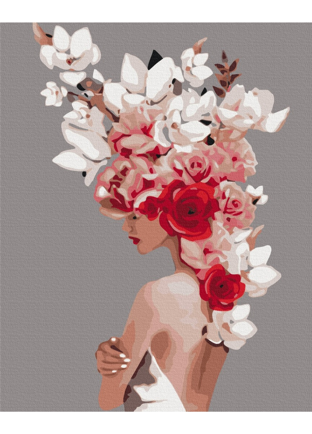 Картина за номерами "Квіткова тіара" 40x50 см Brushme (277153545)