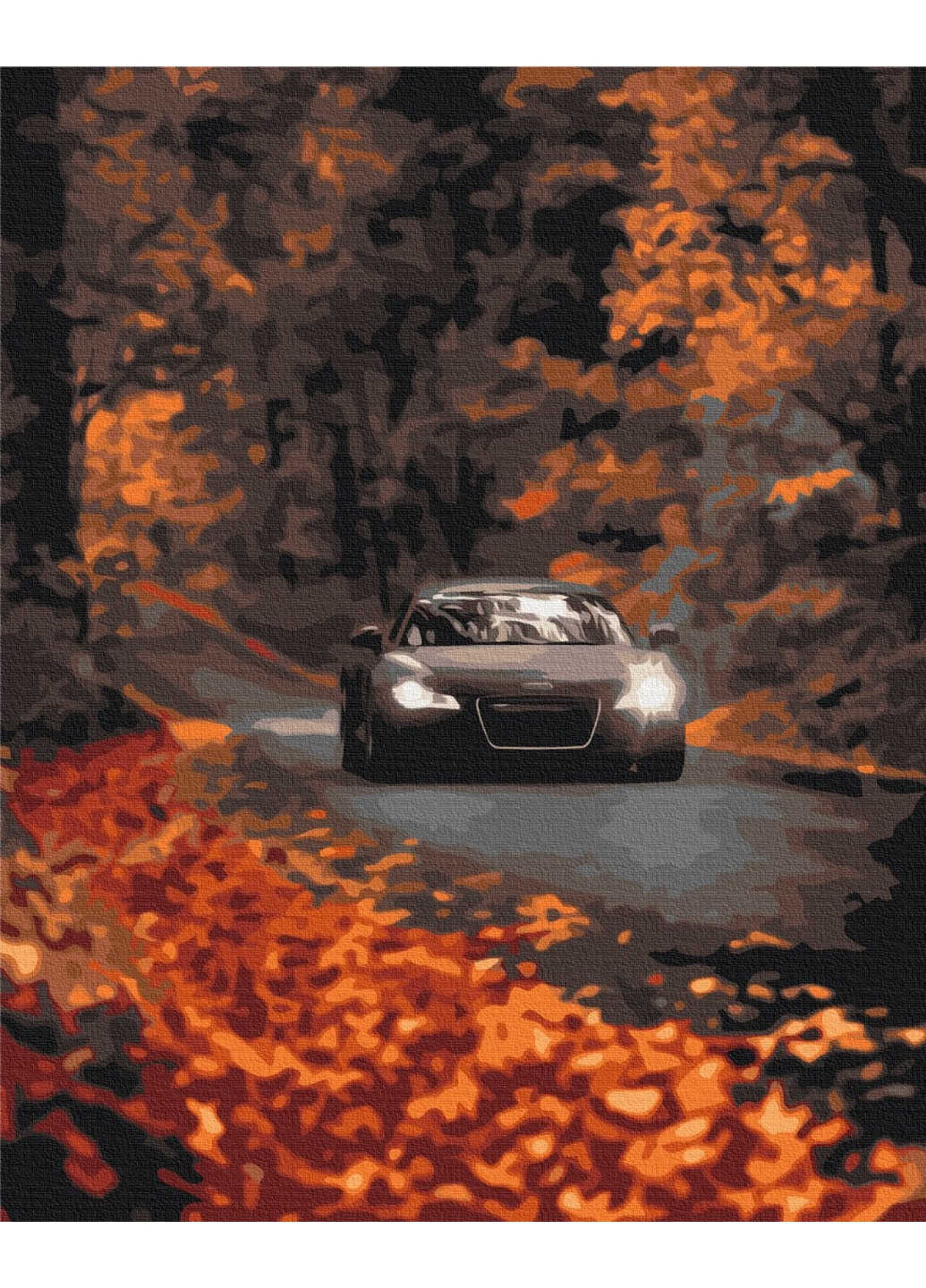 Картина за номерами "Осіння дорога" 40x50 см Brushme (277153948)