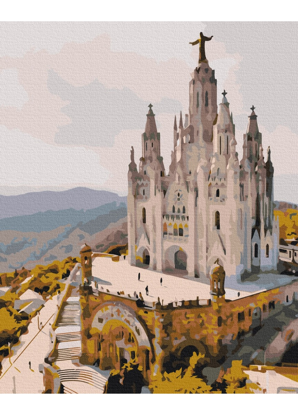 Картина по номерам Храм Святого Сердца. Барселона 40x50 см Brushme (277153971)