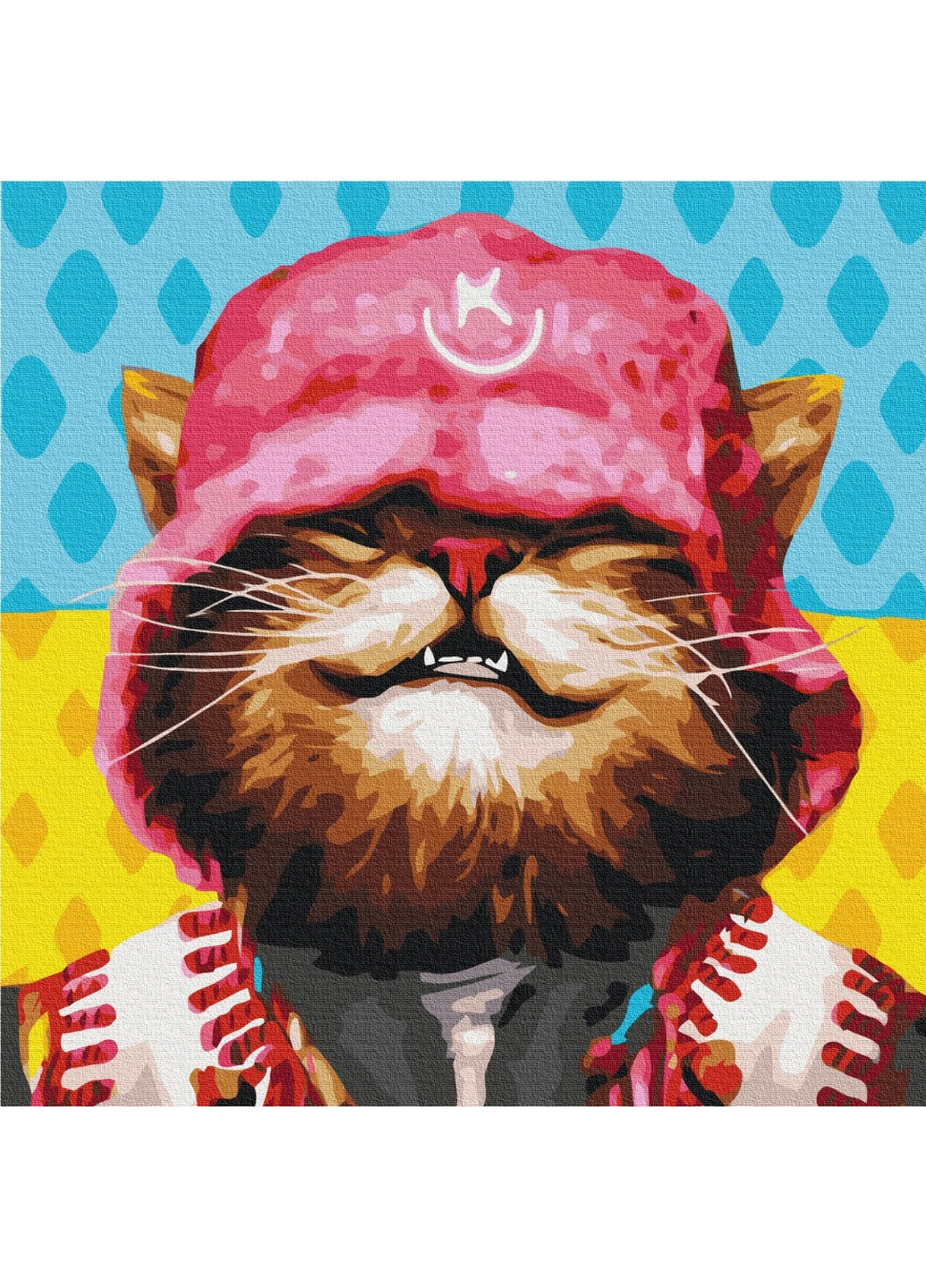 Картина за номерами "Котик Kalush © Маріанна Пащук" 50х50 см Brushme (277151972)