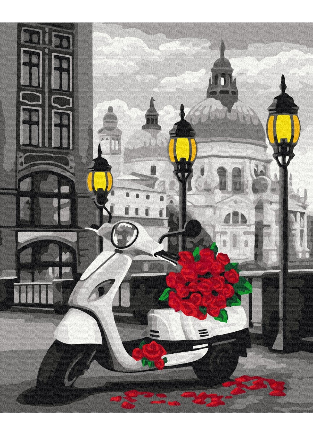 Картина по номерам Букет с доставкой 40x50 см Brushme (277152962)