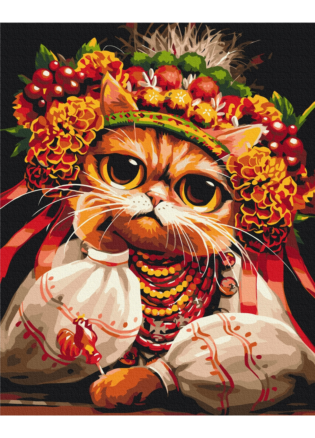 Картина по номерам Кошка Грустняшка © Марианна Пащук 40x50 см Brushme (277152572)