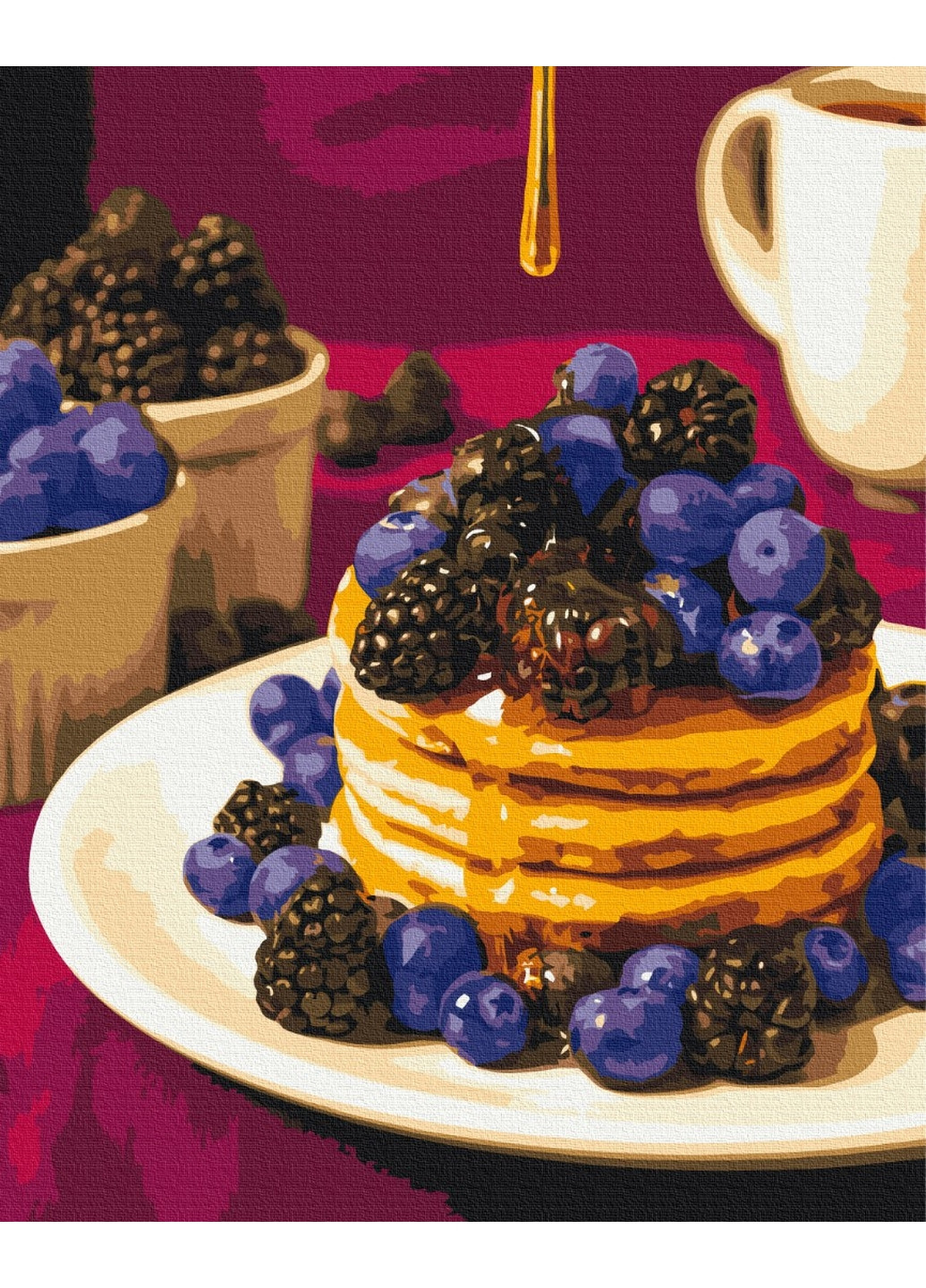 Картина по номерам Летний завтрак 40x50 см Brushme (277151991)