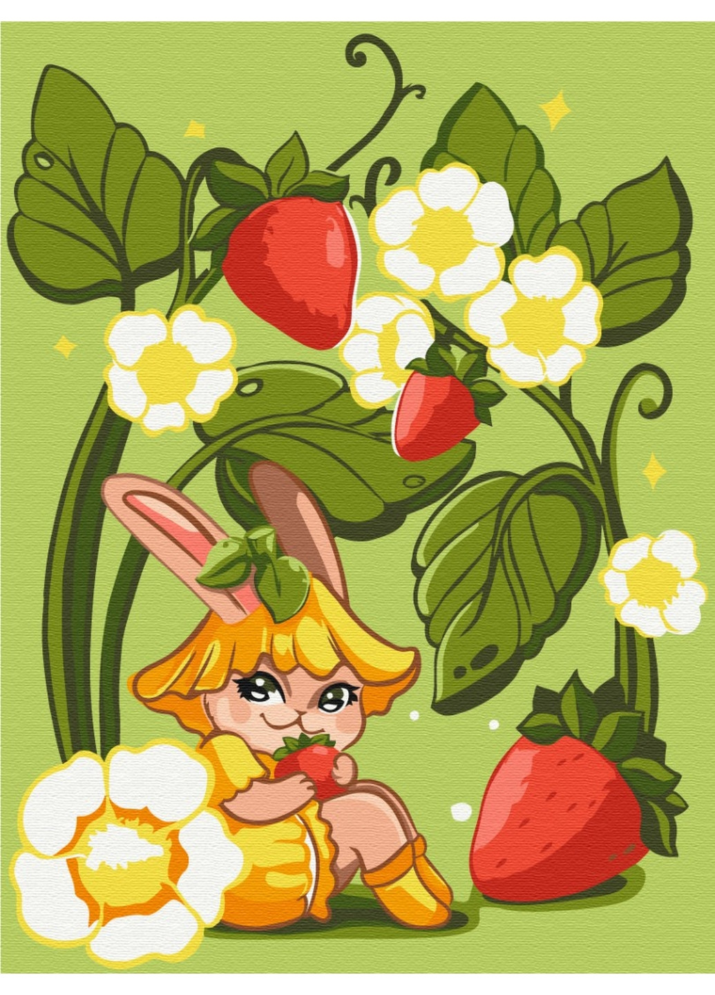 Картина по номерам Лисова суничка © Olena Lazarenko 30х40 см Brushme (277153097)