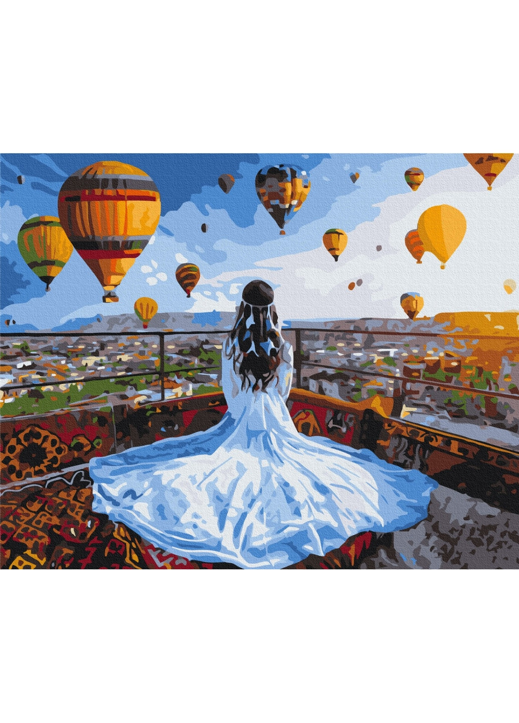 Картина за номерами "Мрійниця в Каппадокії" 40x50 см Brushme (277152720)