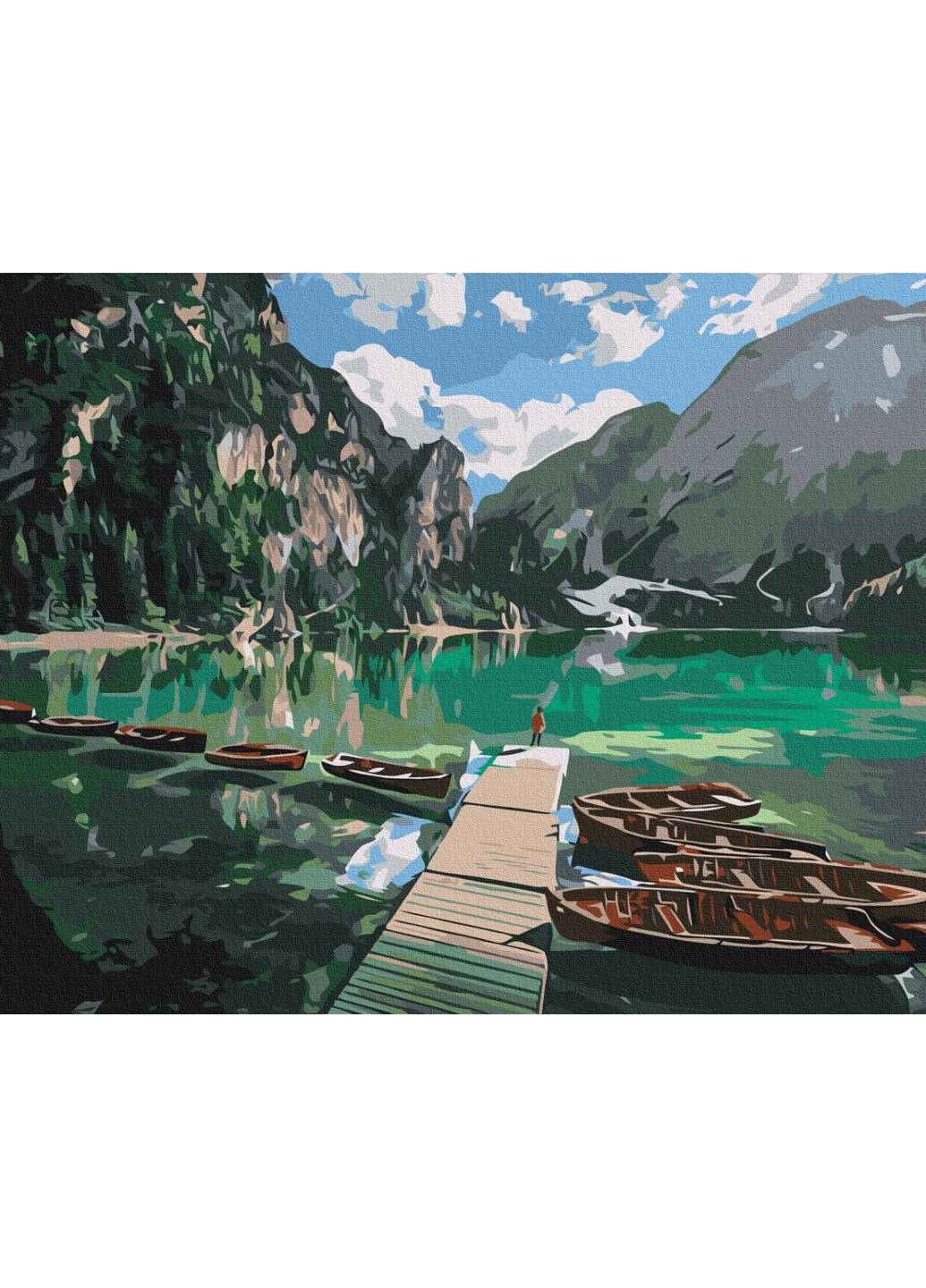 Картина за номерами "Доломітові Альпи © Roksolana Baran" 40x50 см Brushme (277154157)