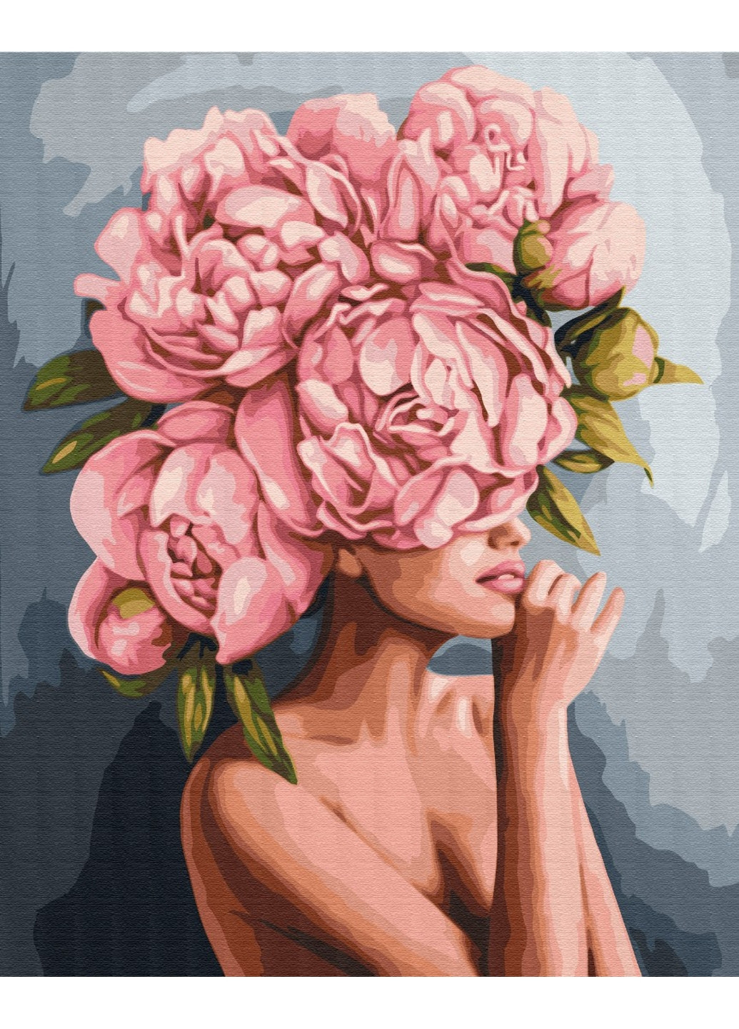 Картина по номерам Прикосновение пионов 40x50 см Brushme (277154093)