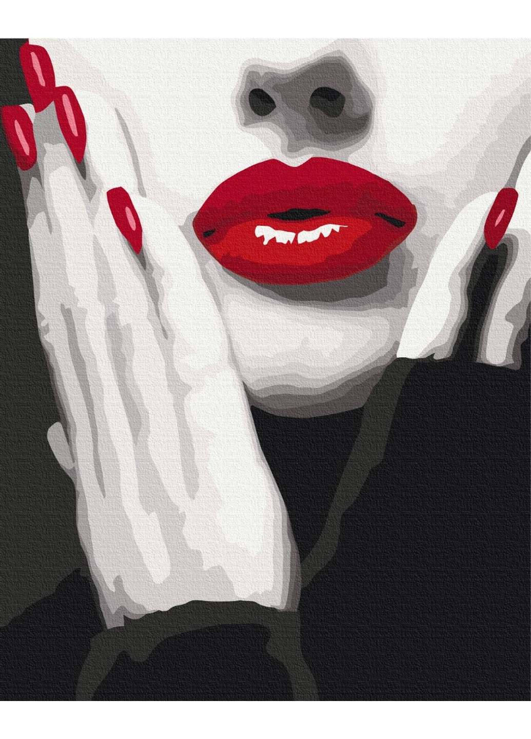 Картина по номерам Еффектный красный 40x50 см Brushme (277152989)