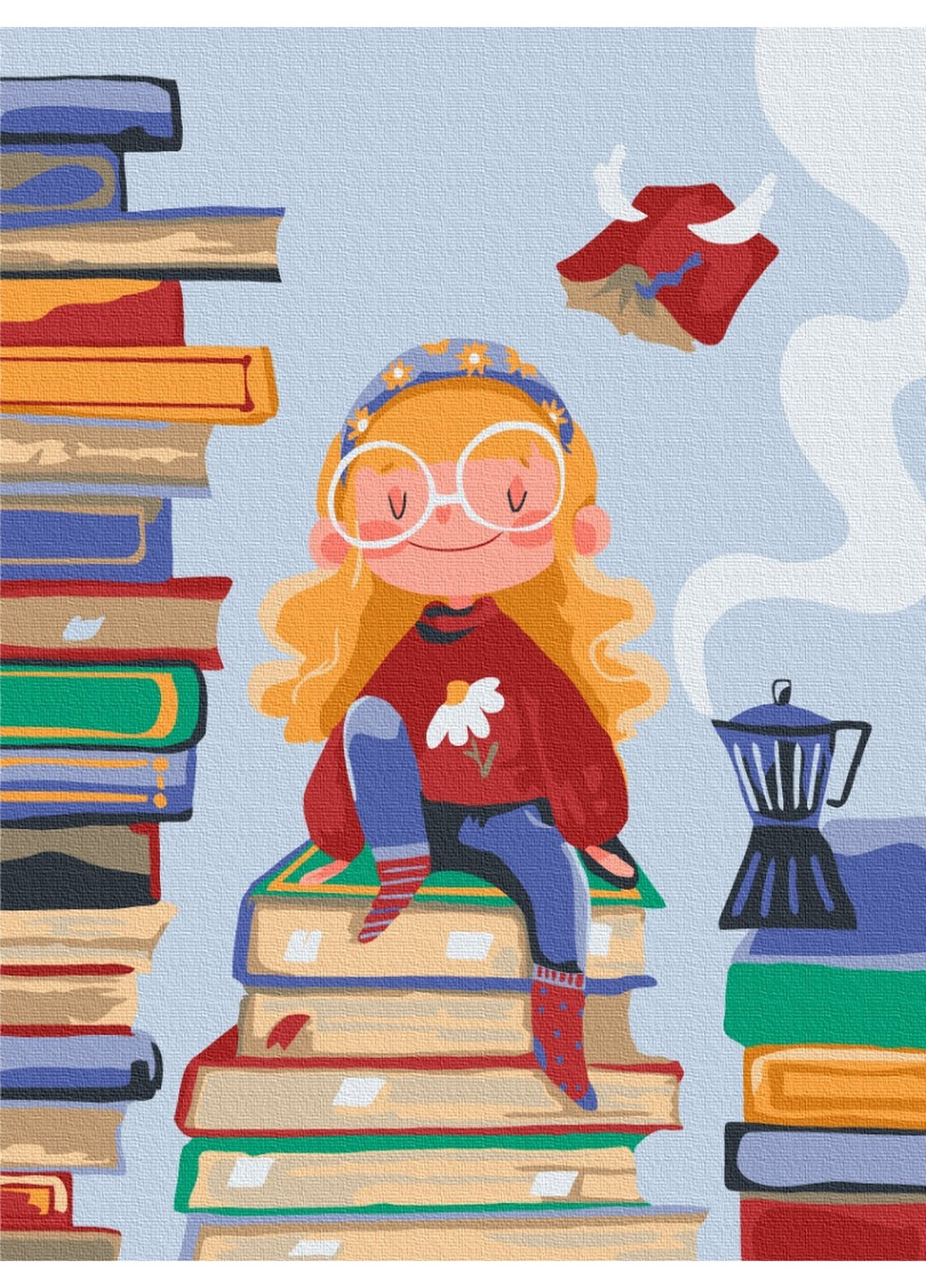 Картина за номерами "Книжкова фея © Yana Kozak" 30х40 см Brushme (277152104)