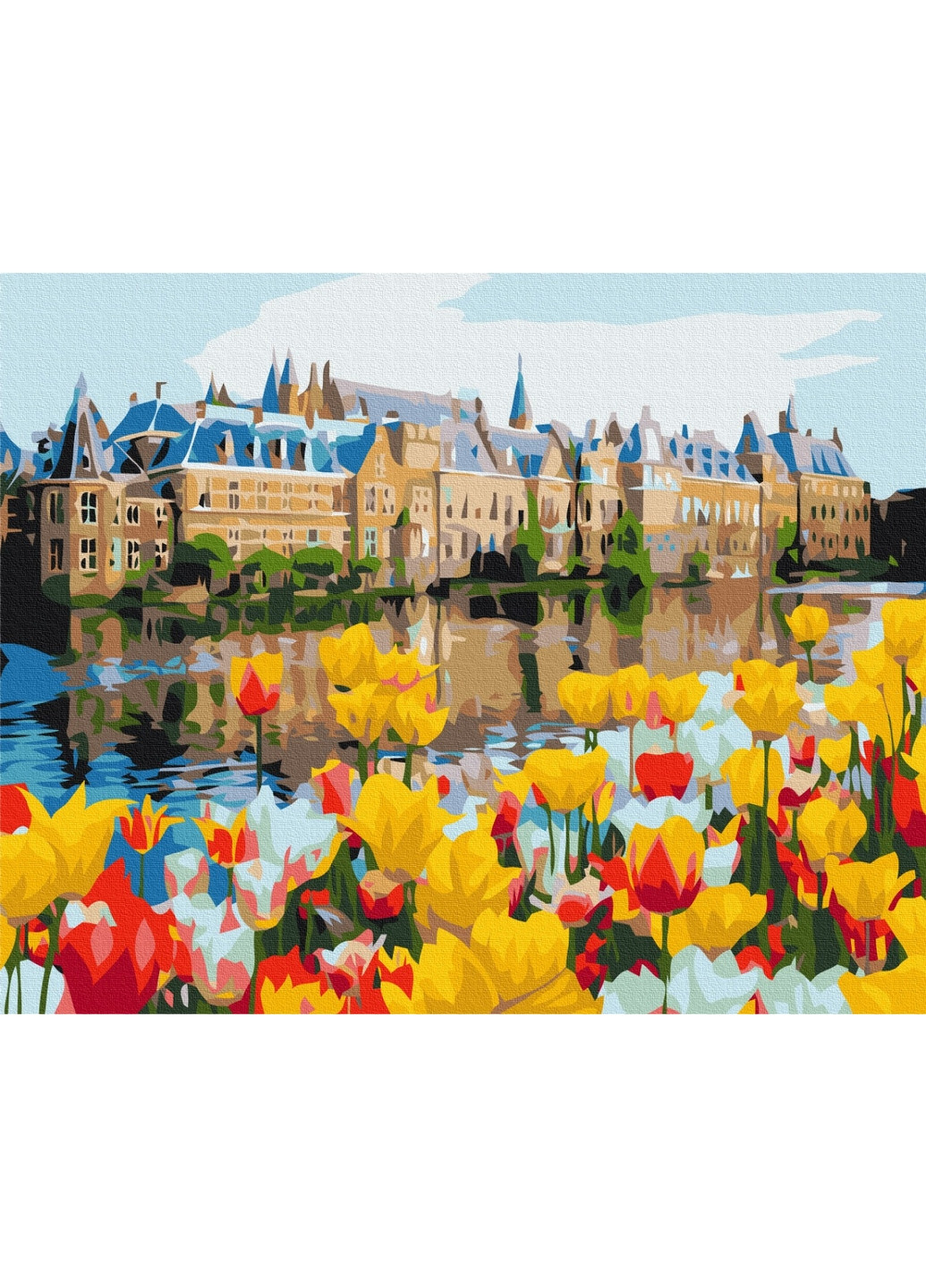 Картина по номерам Дворец в тюльпанах 40x50 см Brushme (277153801)