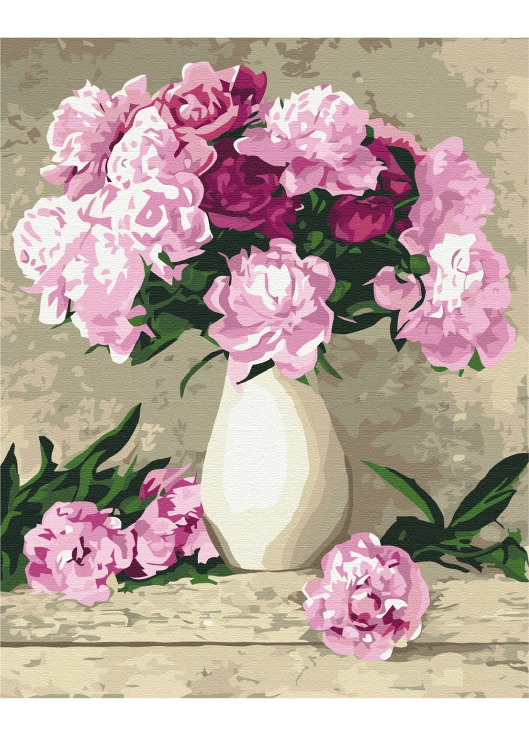 Картина по номерам Нежные пионы 40x50 см Brushme (277153554)