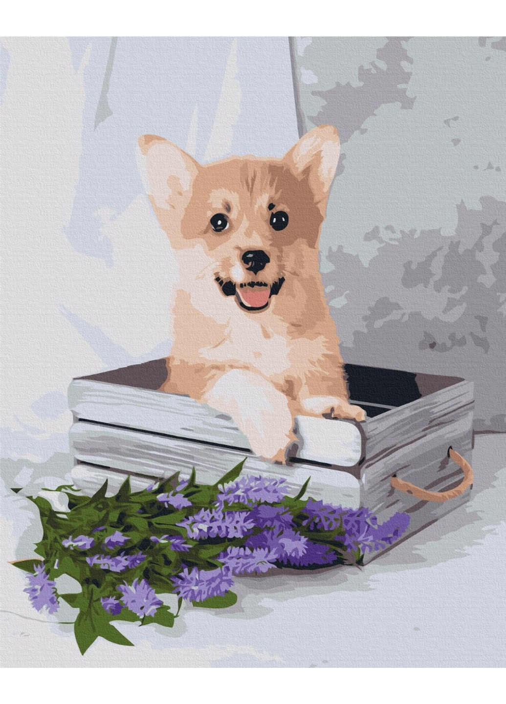 Картина за номерами "Гравий корги" 40x50 см Brushme (277152632)