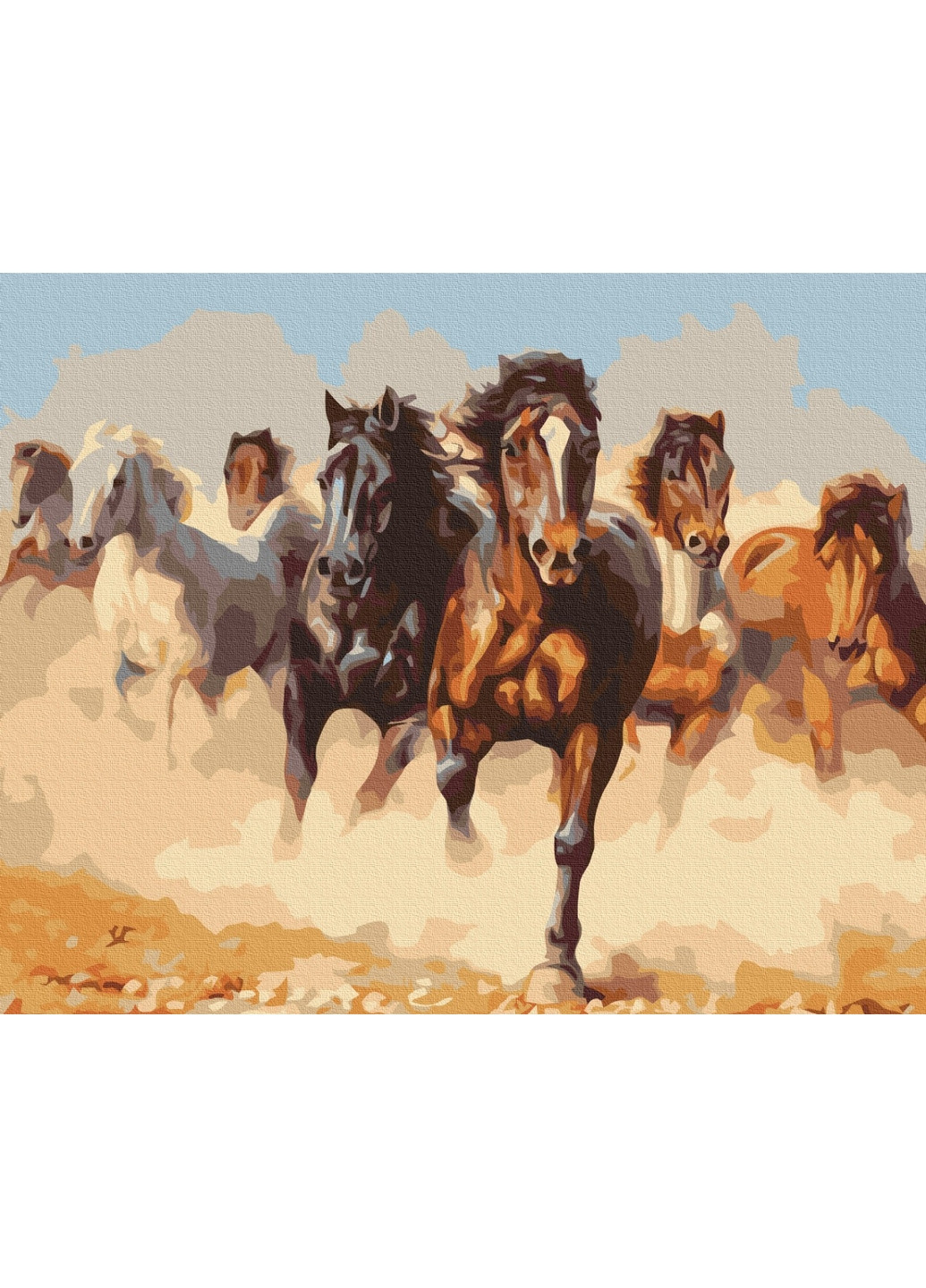 Картина по номерам Лошади 40x50 см Brushme (277152954)