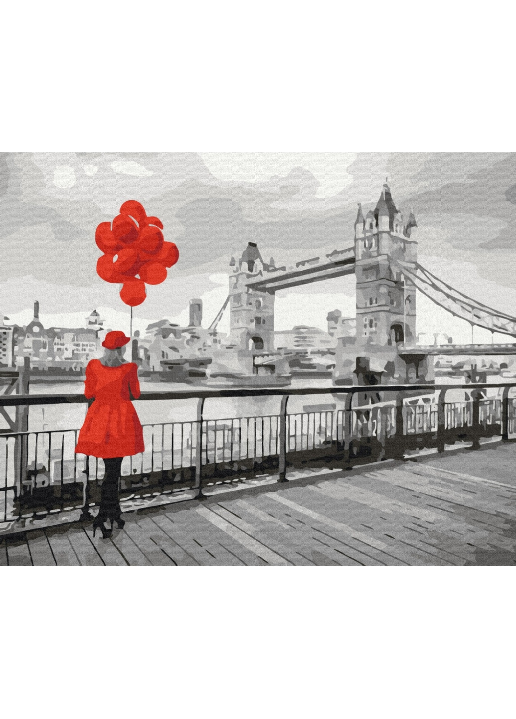 Картина за номерами "Лондонська леді" 40x50 см Brushme (277152037)