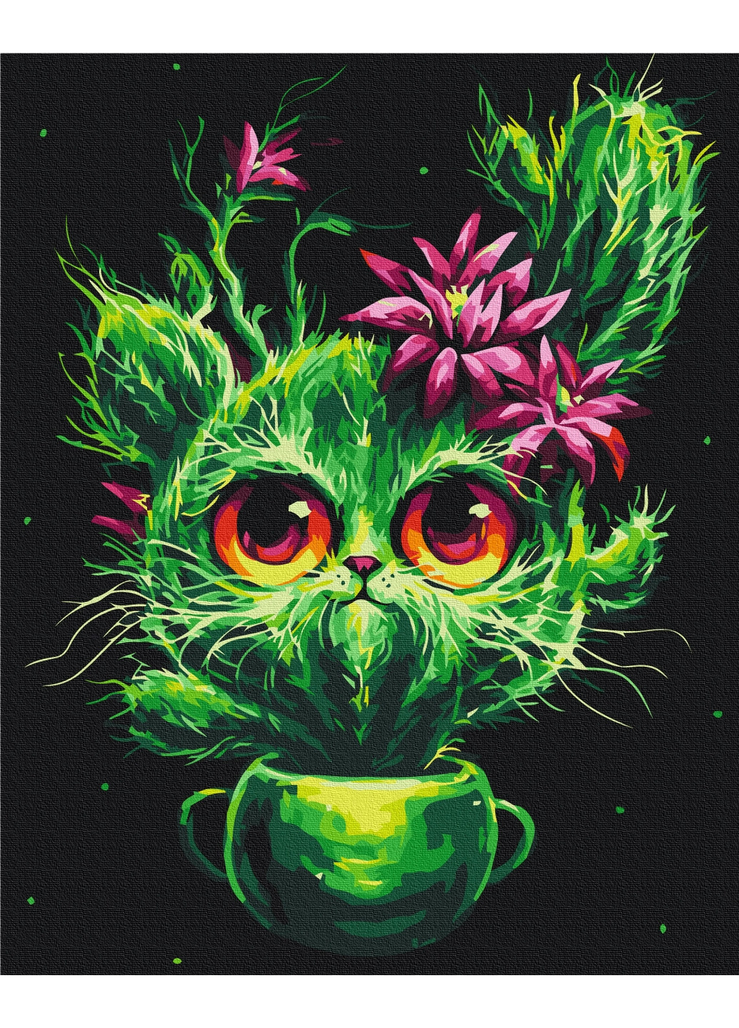 Картина по номерам Котенок кактусёнок © Марианна Пащук 40x50 см Brushme (277152455)