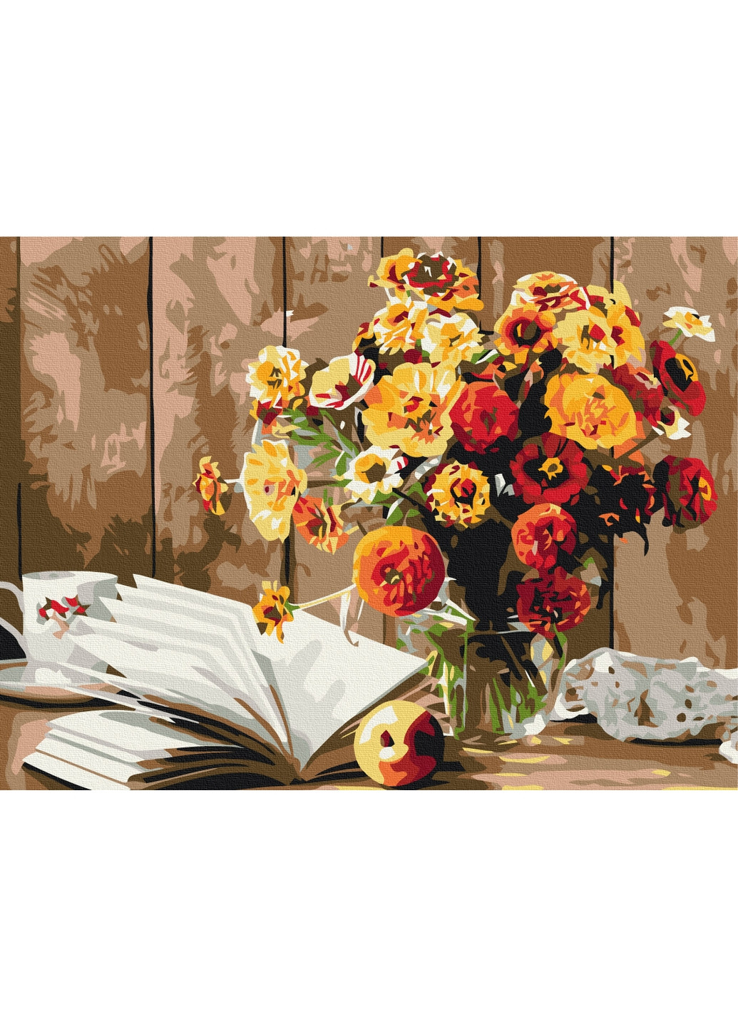 Картина за номерами "Книжковий натюрморт" 30х40 см Brushme (277153022)