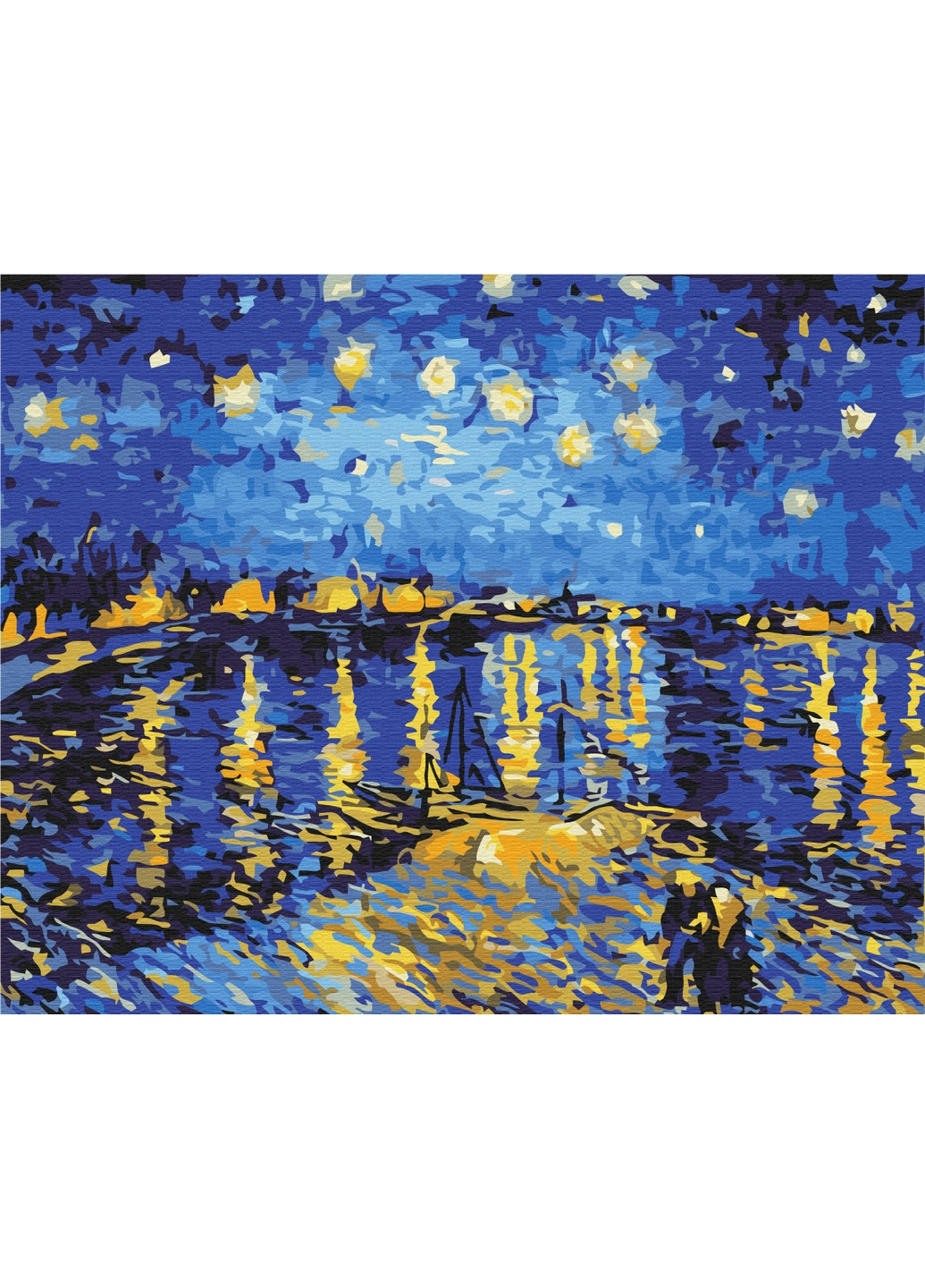 Картина по номерам Звездная ночь над Роной. Ван Гог 40x50 см Brushme (277152608)