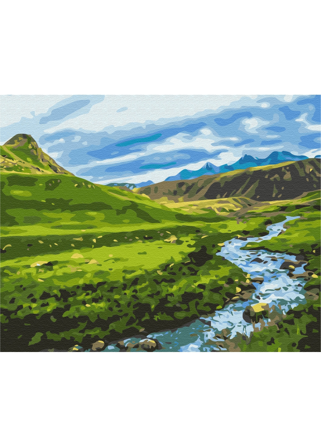 Картина за номерами "Альпійський луг" 40x50 см Brushme (277153610)