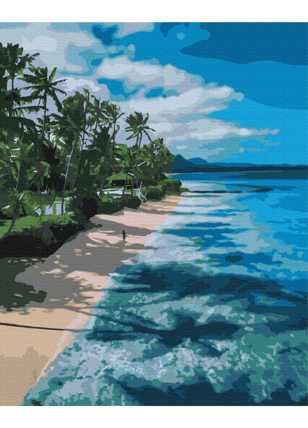 Картина по номерам Райская набережная 40x50 см Brushme (277153930)