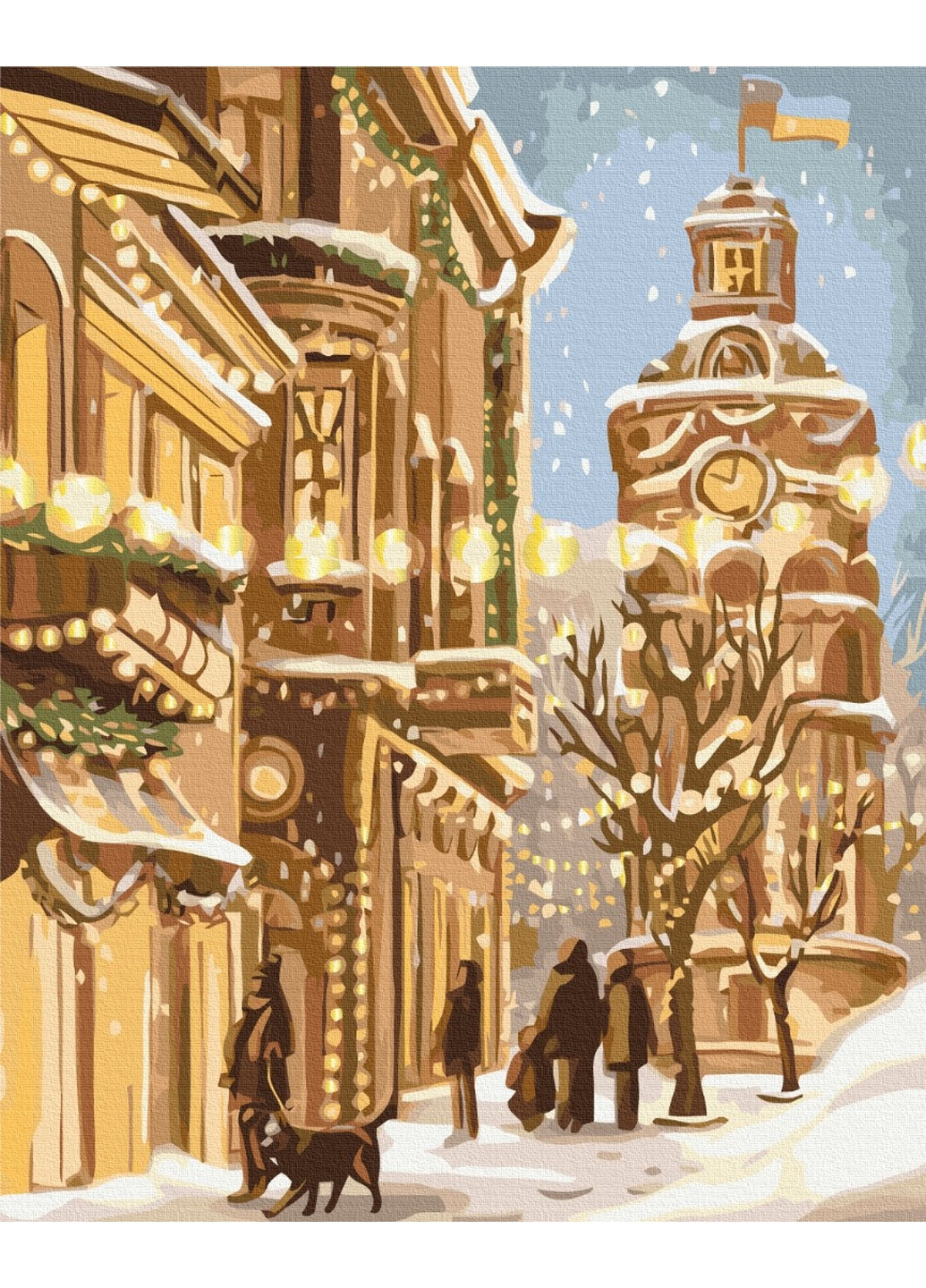Картина по номерам Зимова Винниця © Olena Lazarenko 40x50 см Brushme (277152863)