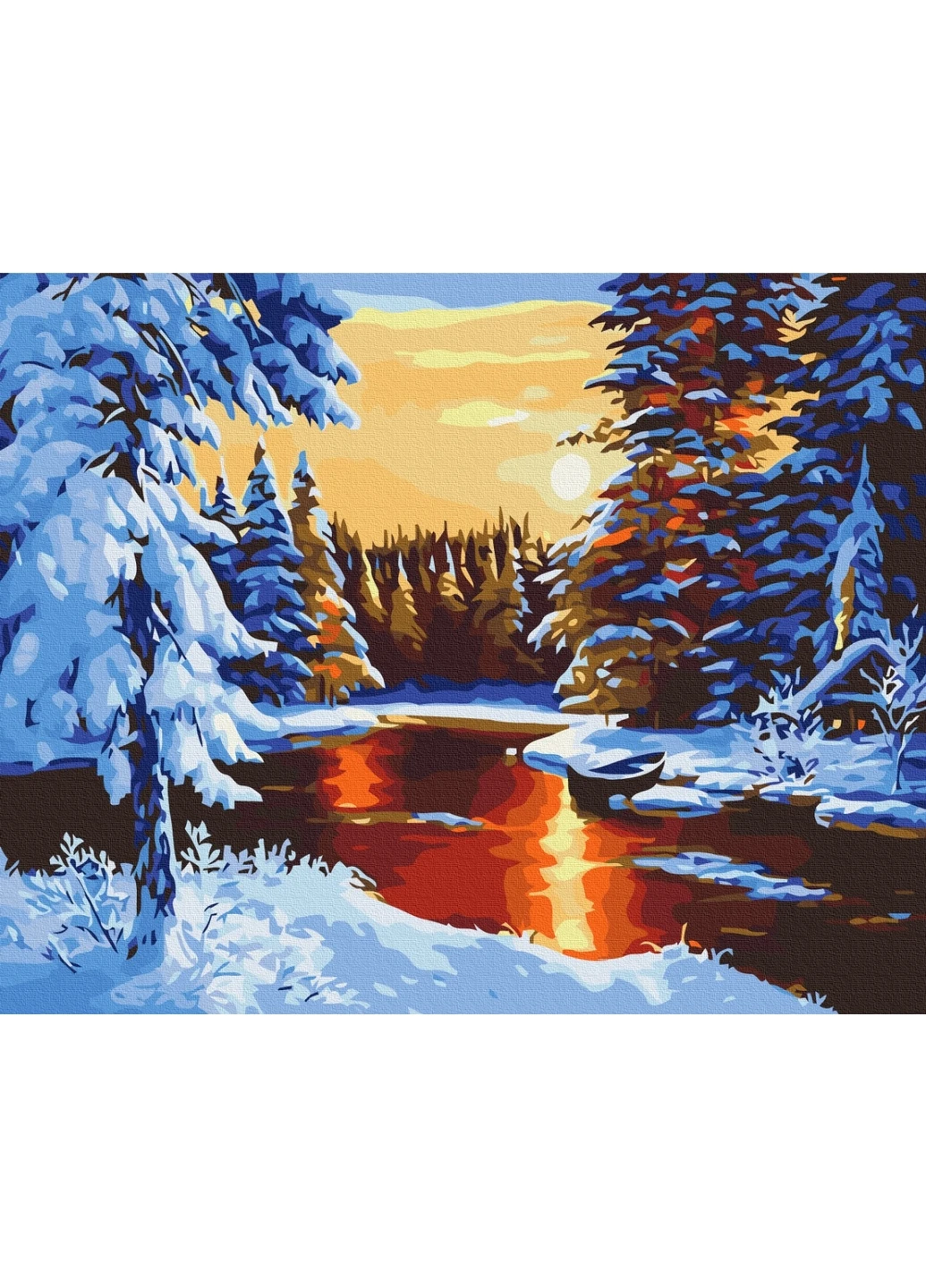 Картина за номерами "Казкова зима" 40x50 см Brushme (277152508)