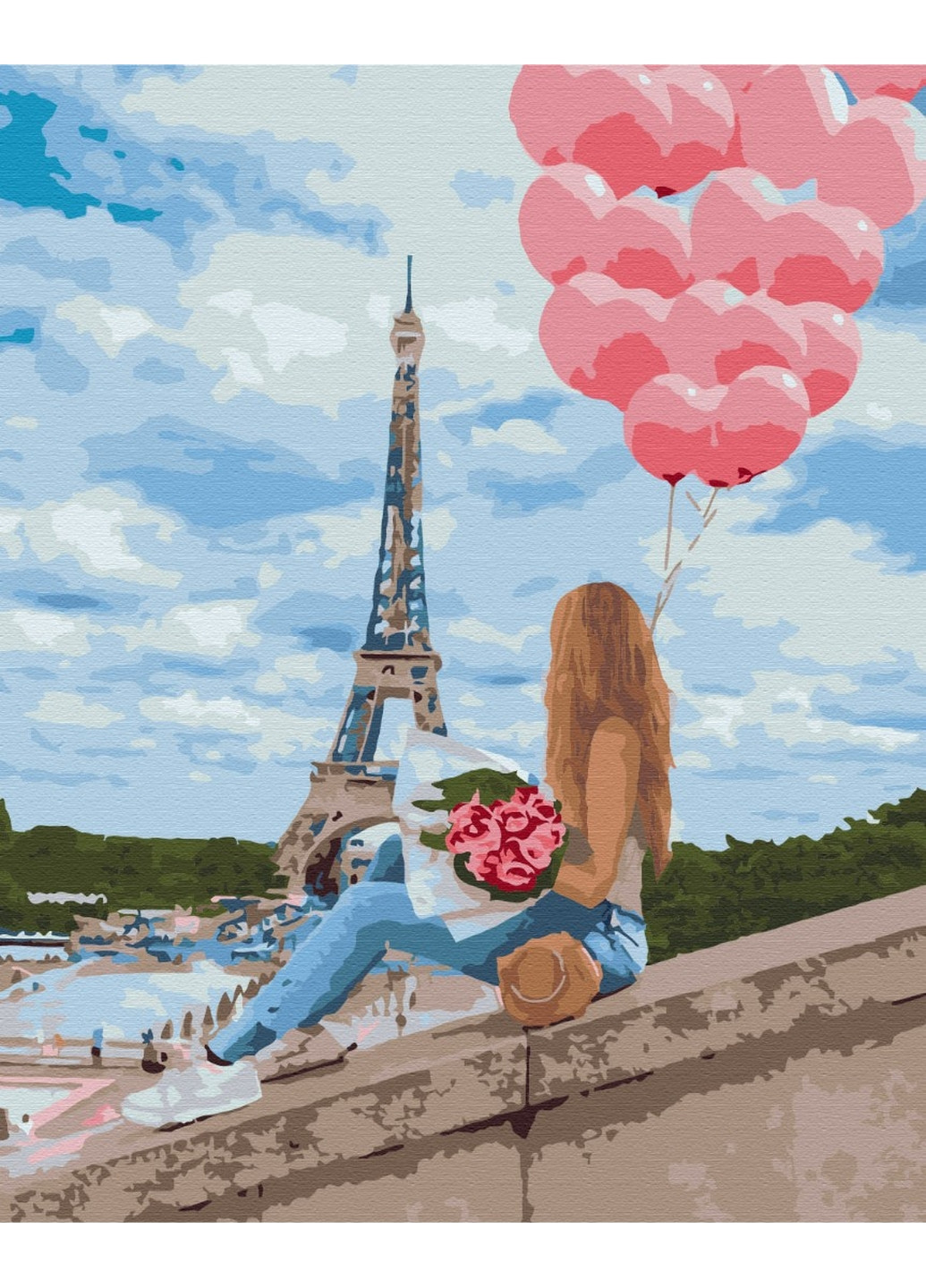 Картина по номерам Лучший день в Париже 40x50 см Brushme (277153844)