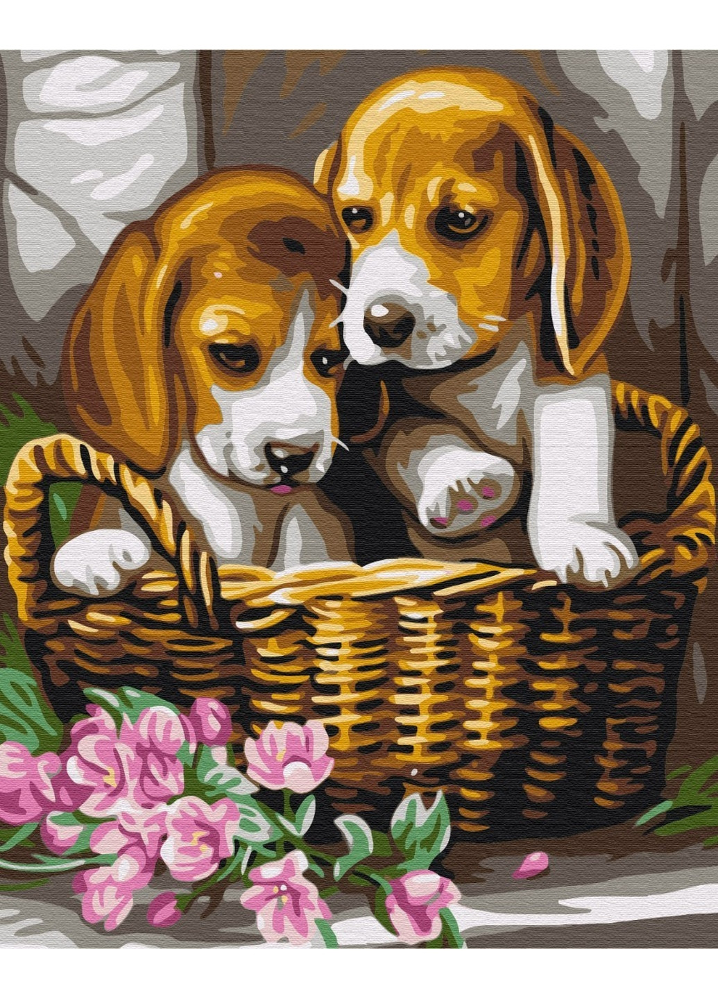 Картина за номерами "Парочка у кошику" 40x50 см Brushme (277152076)