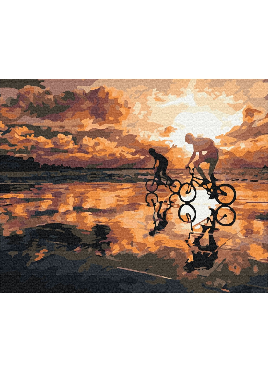 Картина за номерами "Дорога з батьком" 40x50 см Brushme (277153152)