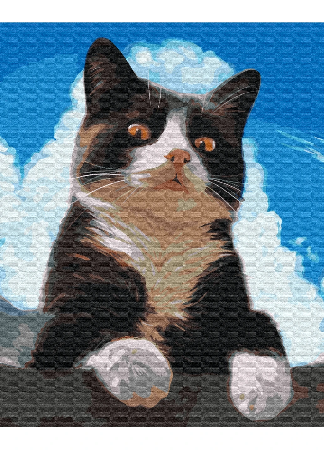 Картина за номерами "Допитливий котик" 40x50 см Brushme (277153572)