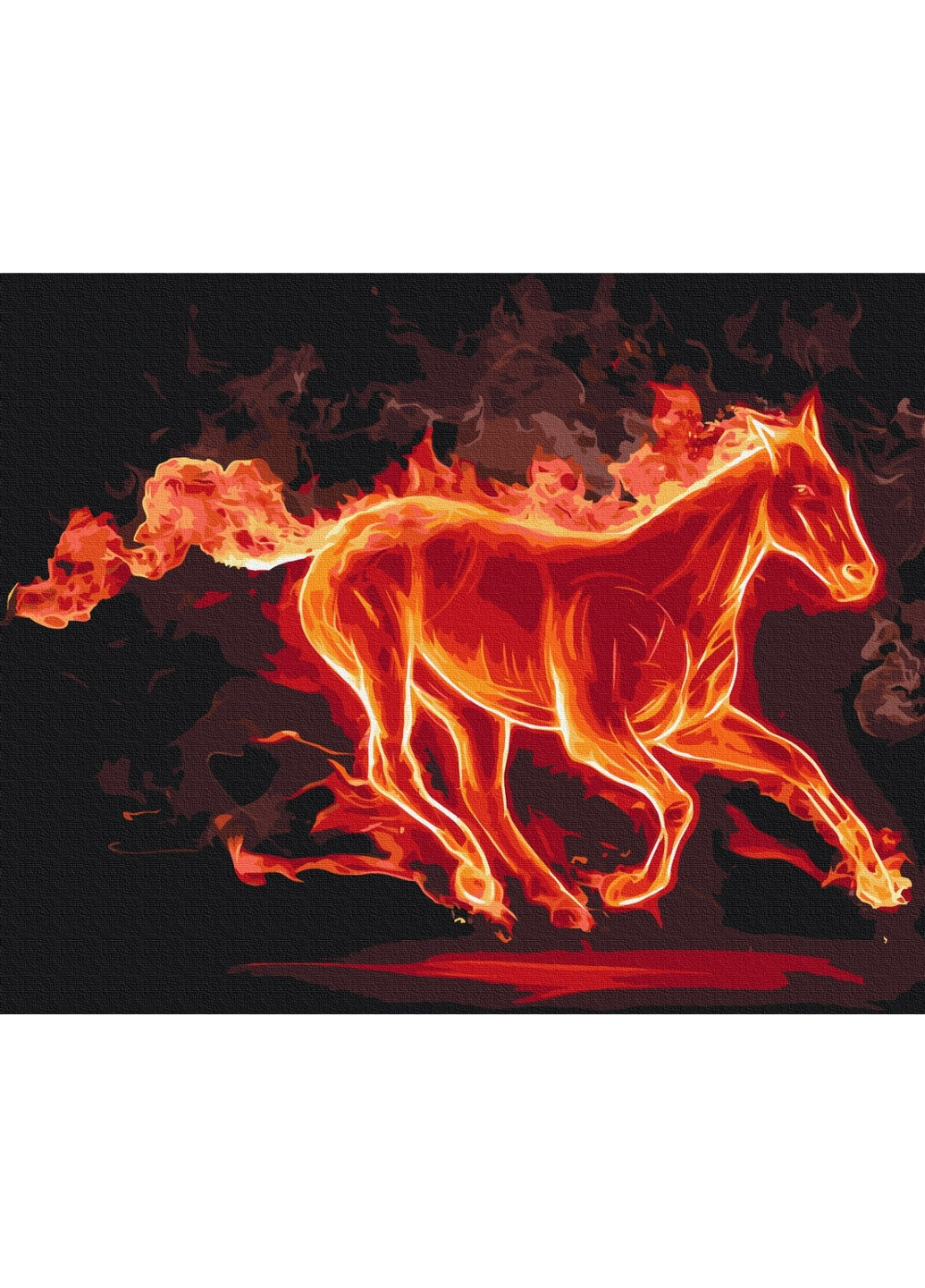 Картина за номерами "Вогняний скакун" 40x50 см Brushme (277153143)
