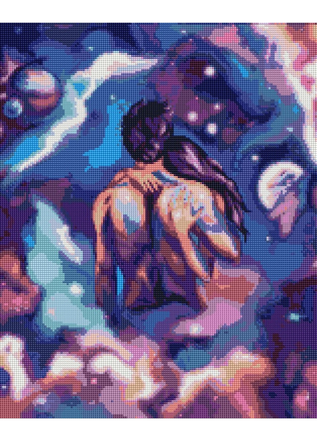 Алмазна мозаїка "Космічна романтика" 40x50 см Brushme (277152713)