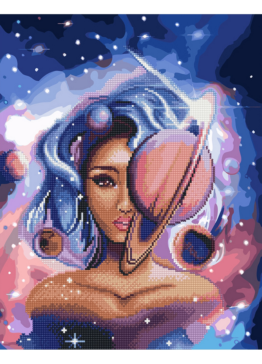 Алмазная картина-раскраска Мисс Вселенная 40x50 см Brushme (277152514)