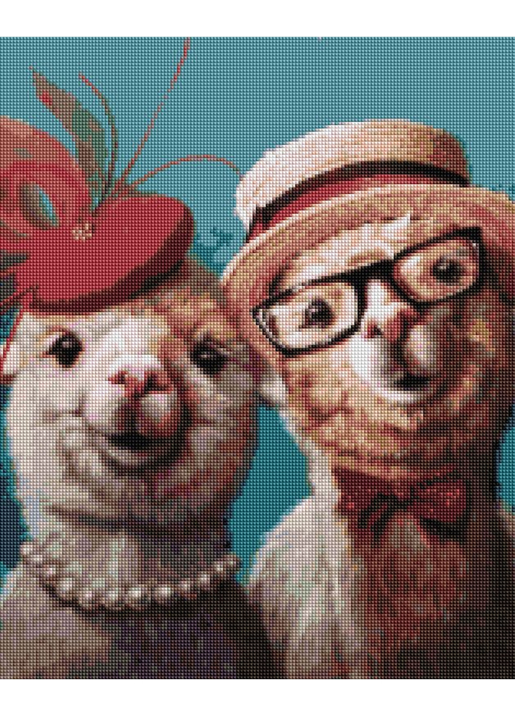 Алмазна мозаїка "Мили Лами ©Lucia Heffernan" 40x50 см Brushme (277153446)