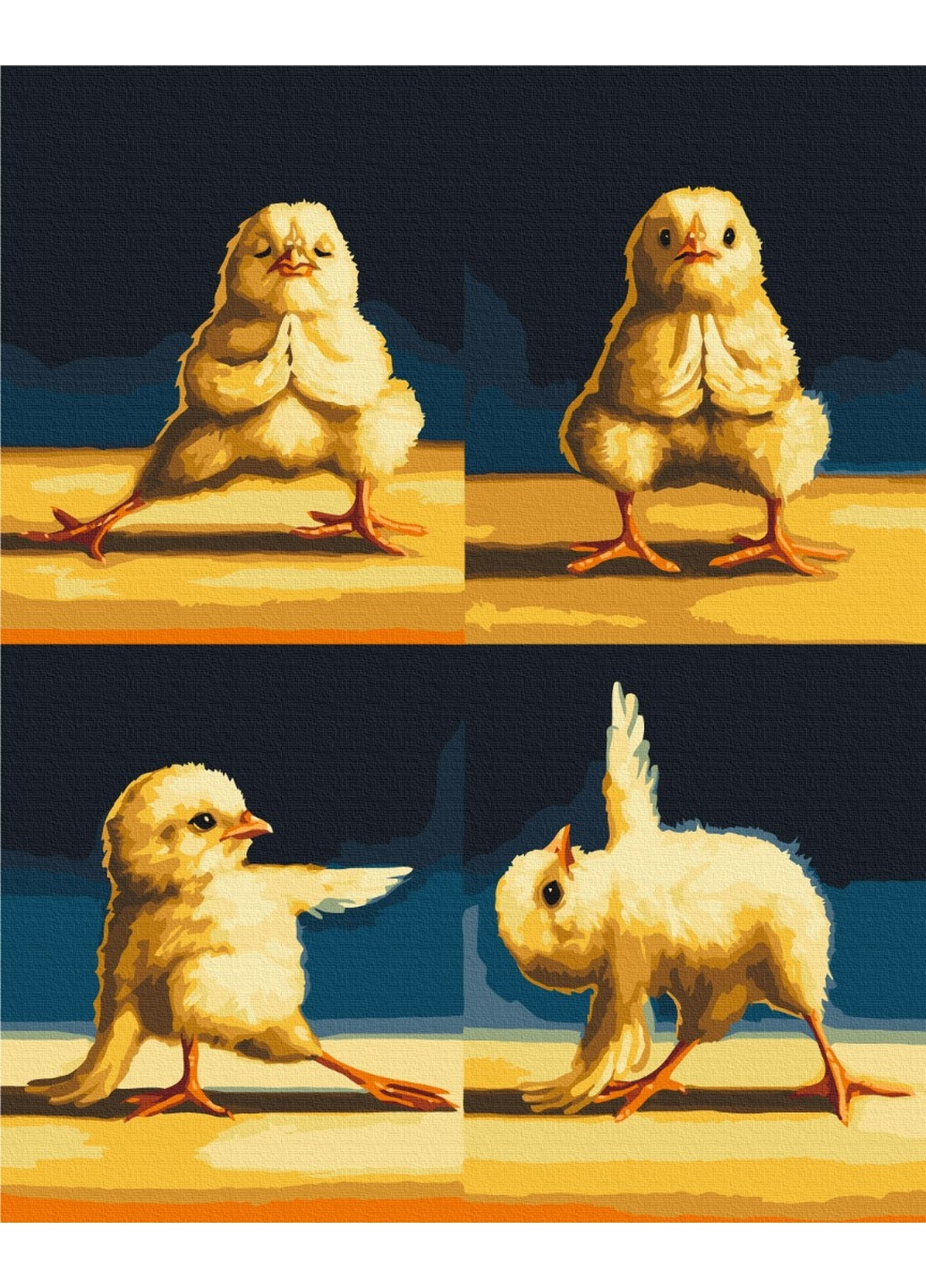 Картина за номерами "Курчата йоги 2©Lucia Heffernan" 40x50 см Brushme (277155574)