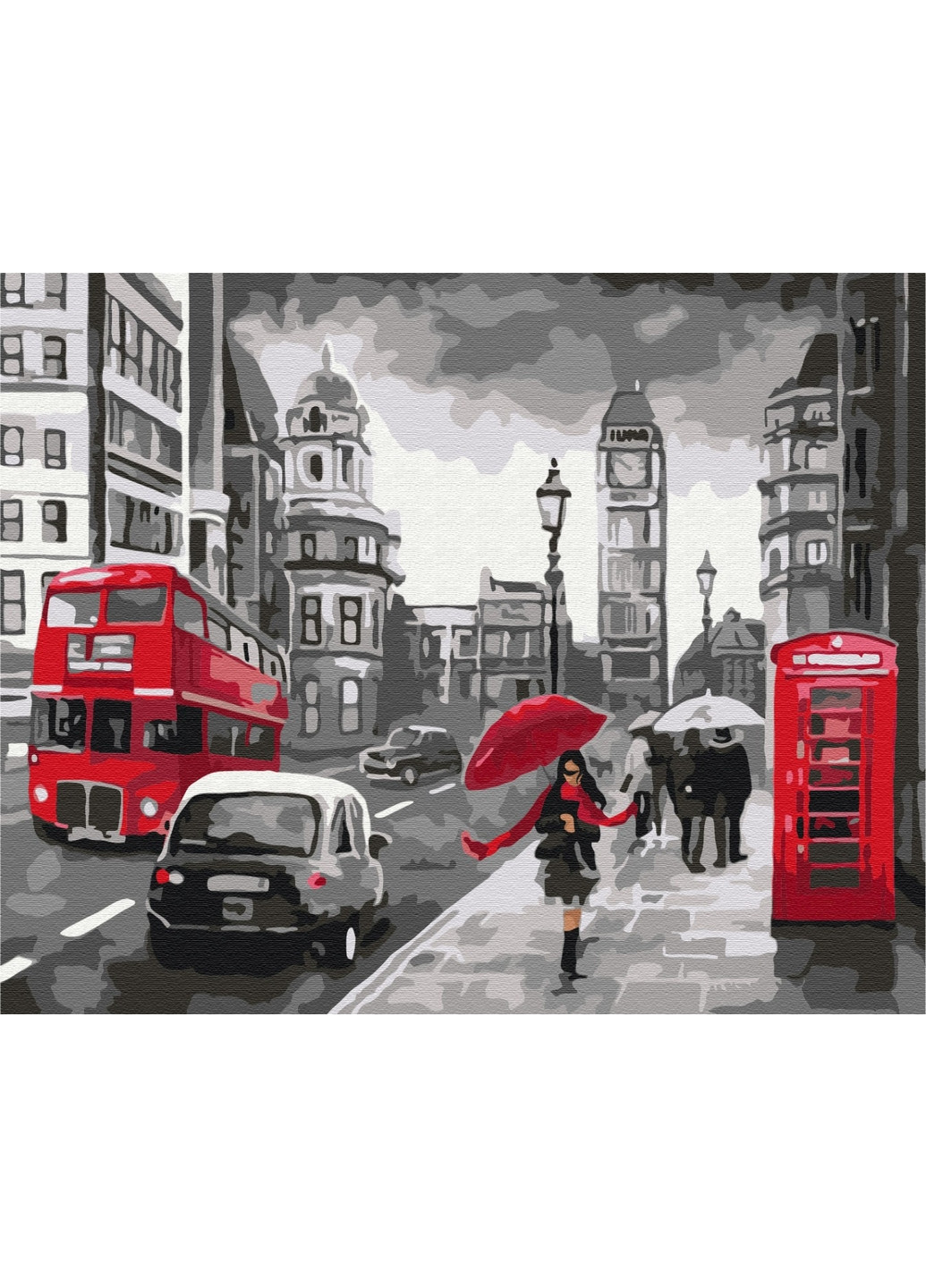 Картина за номерами "Дощовий Лондон" 40x50 см Brushme (277155452)