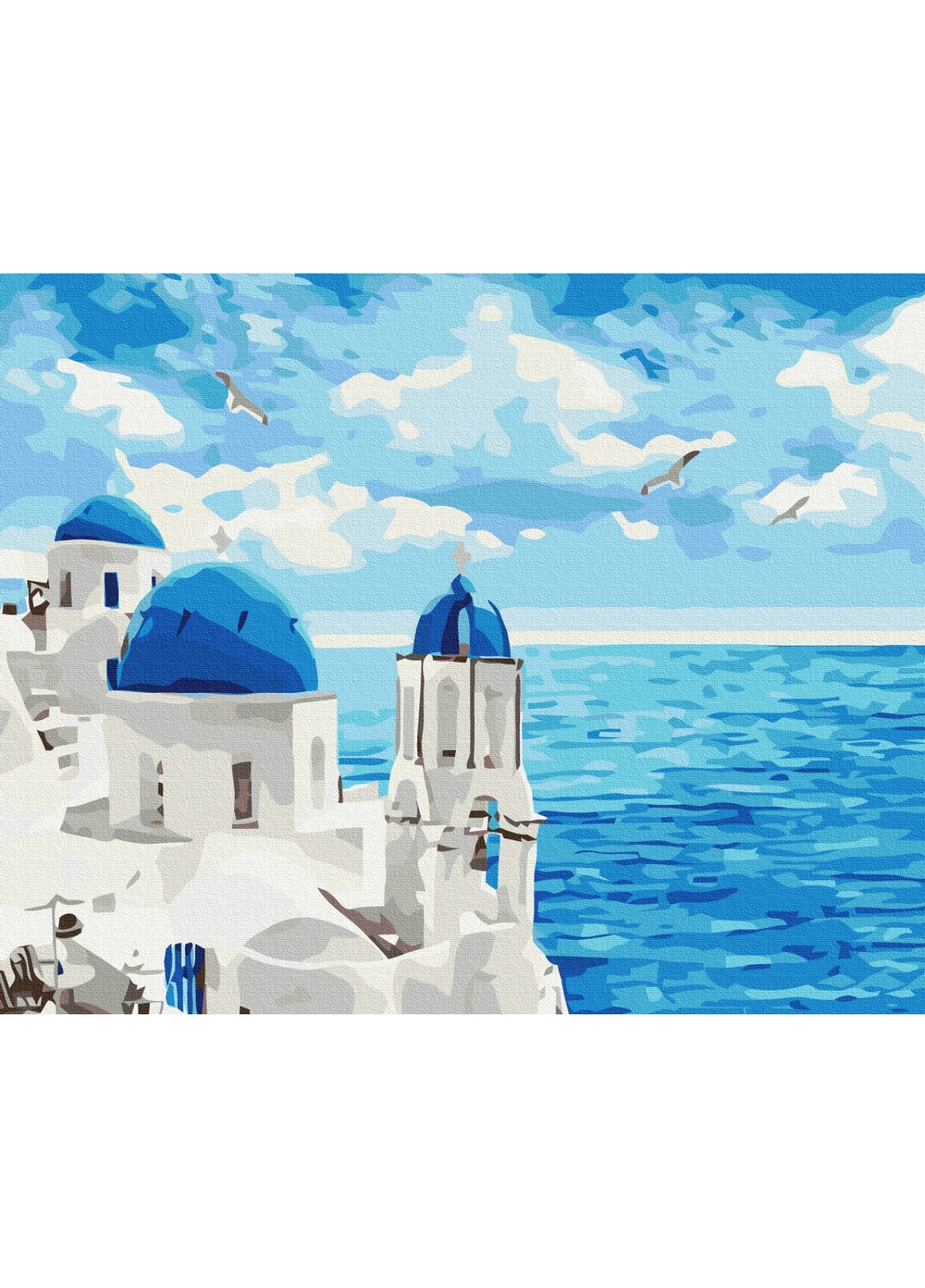 Картина по номерам Облака Санторини 40x50 см Brushme (277155551)