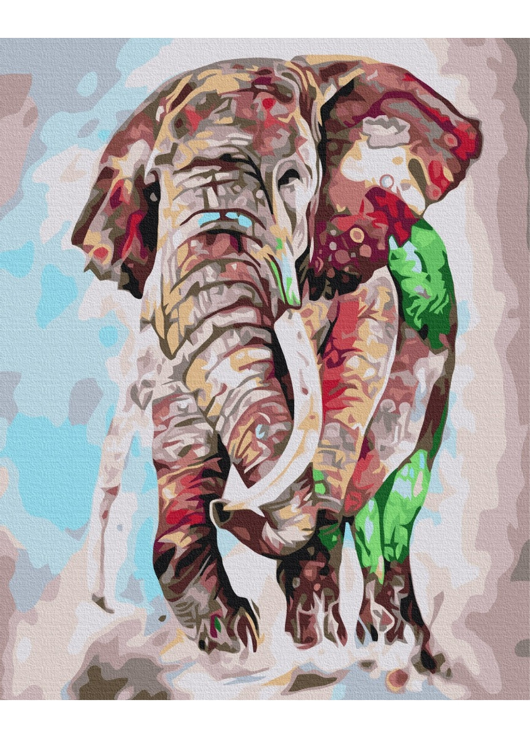 Картина за номерами "Райдужний слон" 40x50 см Brushme (277155431)