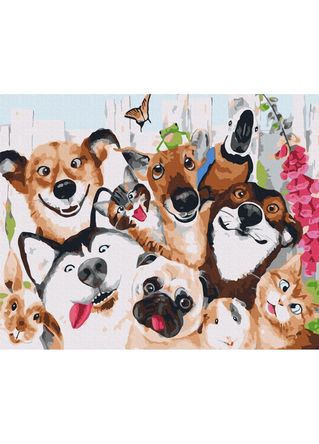 Картина за номерами "Селфі домашніх звірят" 40x50 см Brushme (277155268)