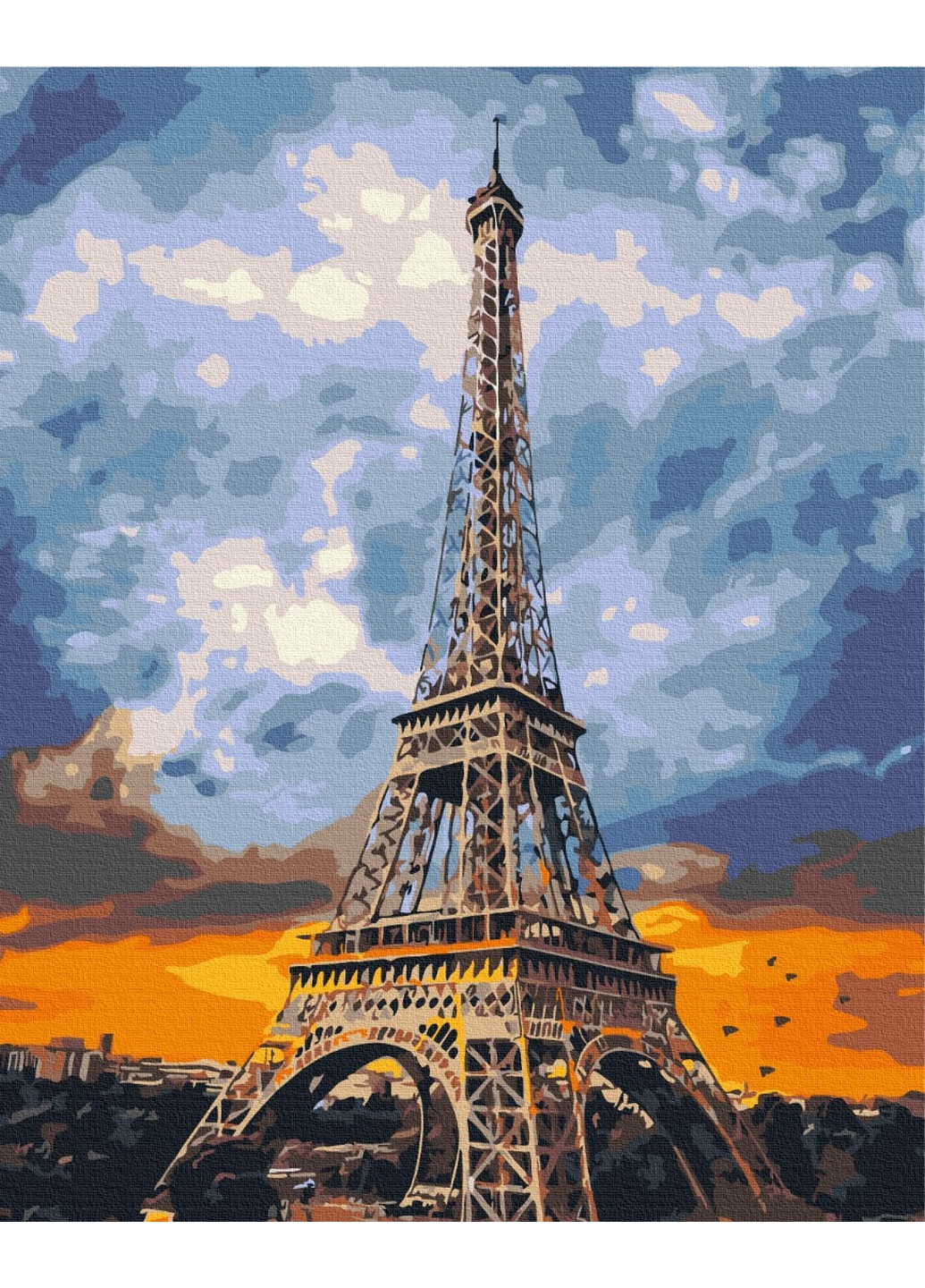 Картина по номерам Железная леди Парижа 40x50 см Brushme (277156597)