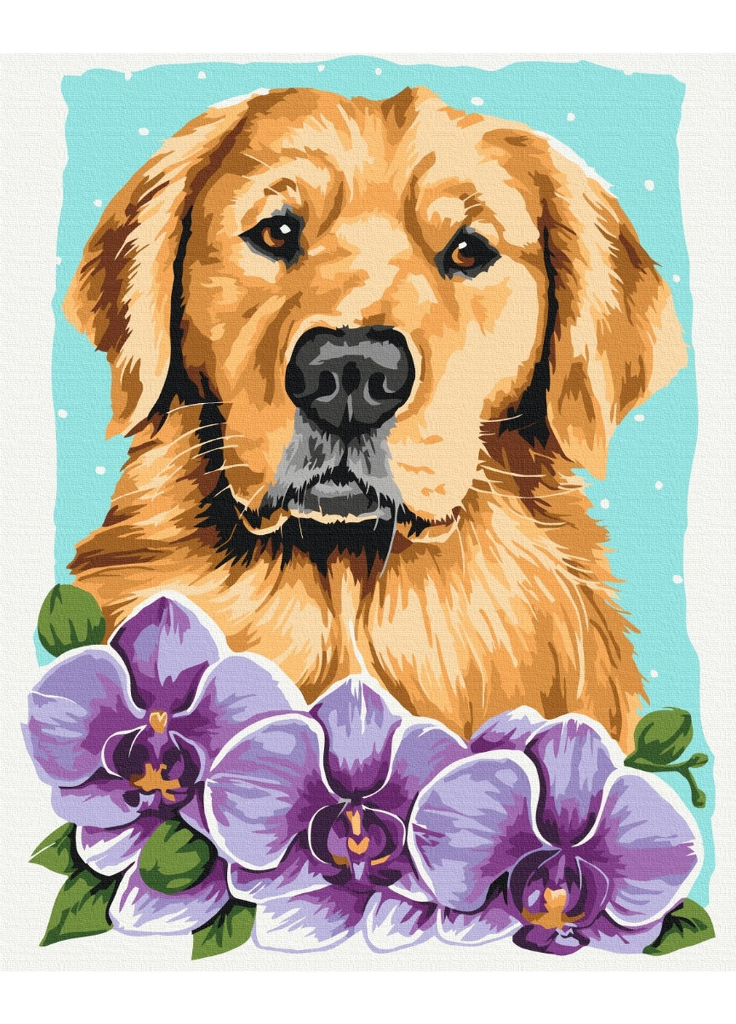 Картина по номерам Золотистий ретривер © Anna Kuly 40x50 см Brushme (277155726)