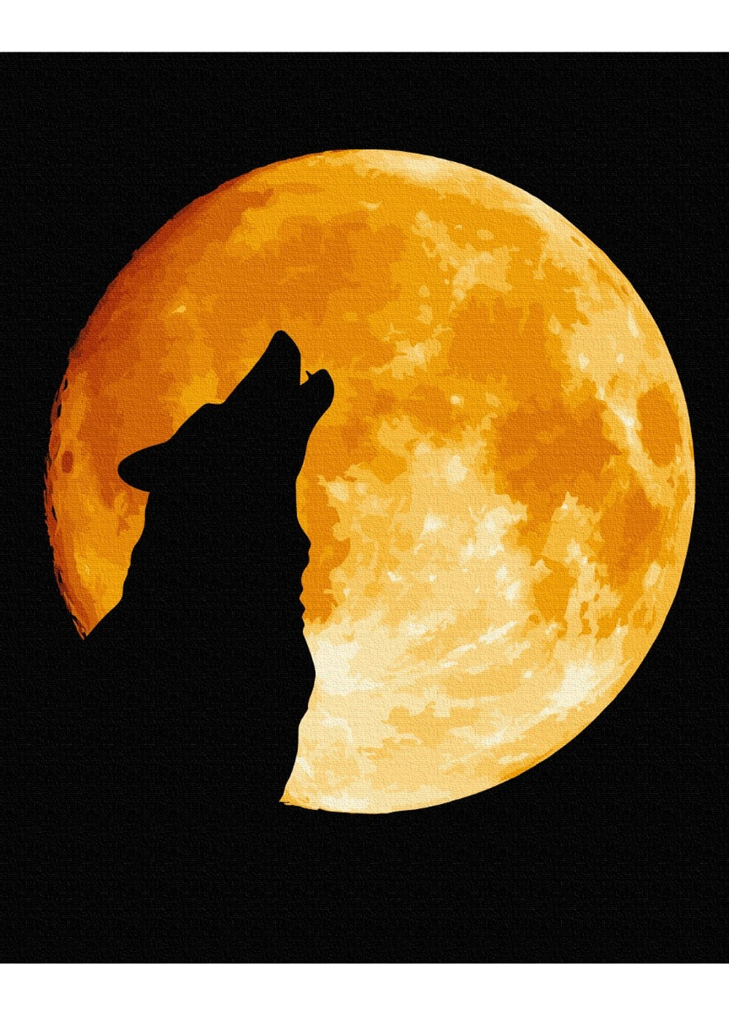 Картина по номерам Ночь волка 40x50 см Brushme (277156442)