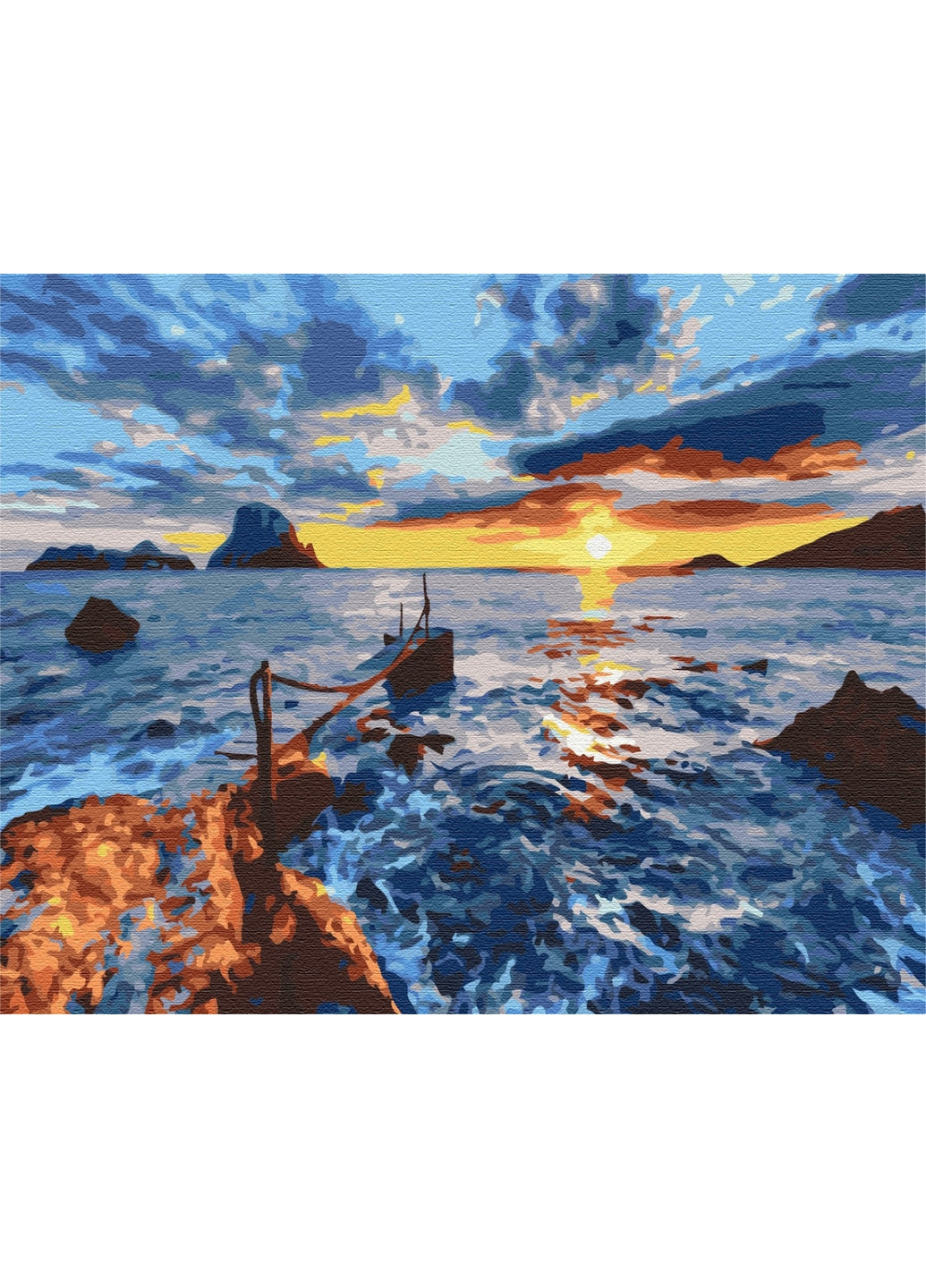 Картина по номерам На закате 40x50 см Brushme (277154812)