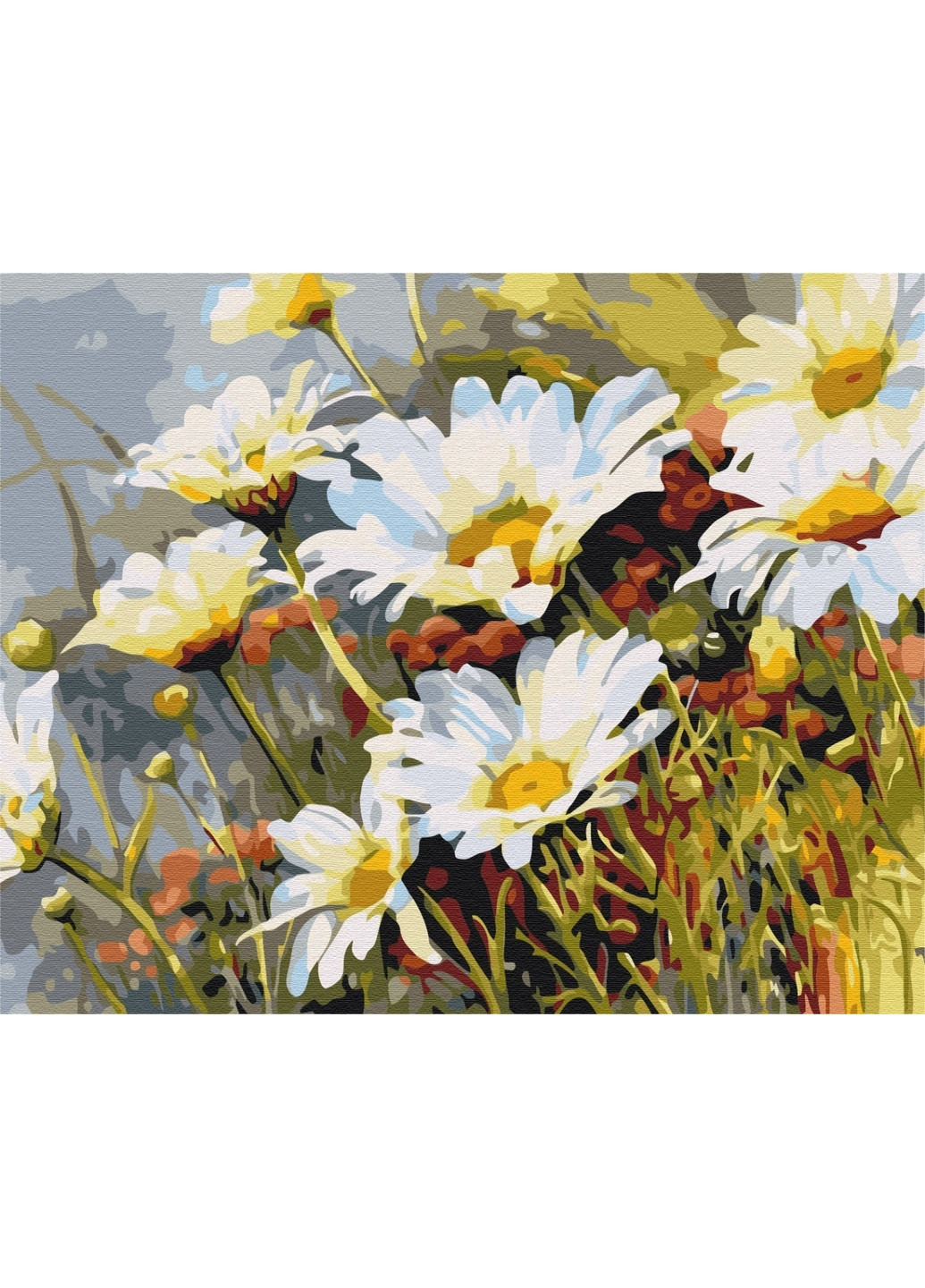 Картина за номерами "Полунички в ромашках" 40x50 см Brushme (277155623)