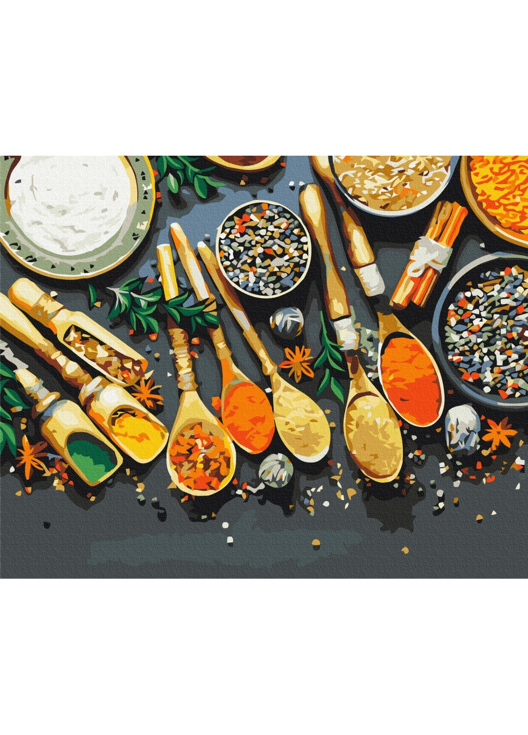 Картина по номерам Ароматные специи 40x50 см Brushme (277155192)