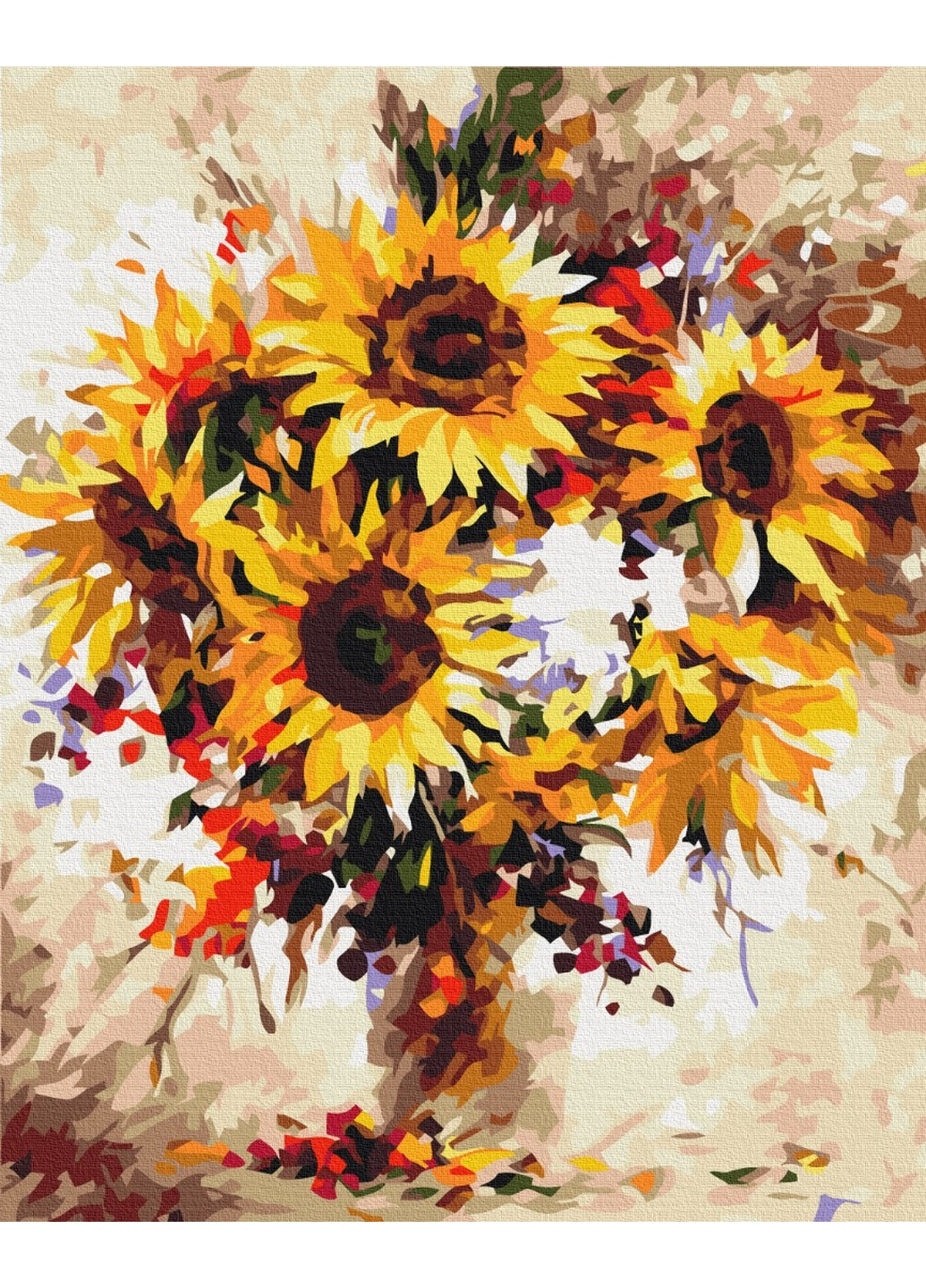 Картина по номерам Натюрмор с подсолнухами 40x50 см Brushme (277154371)