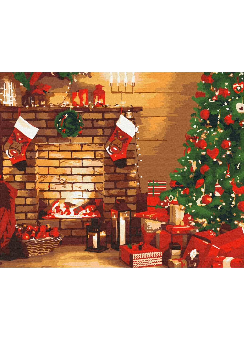 Картина по номерам Новогодний уют 40x50 см Brushme (277155936)