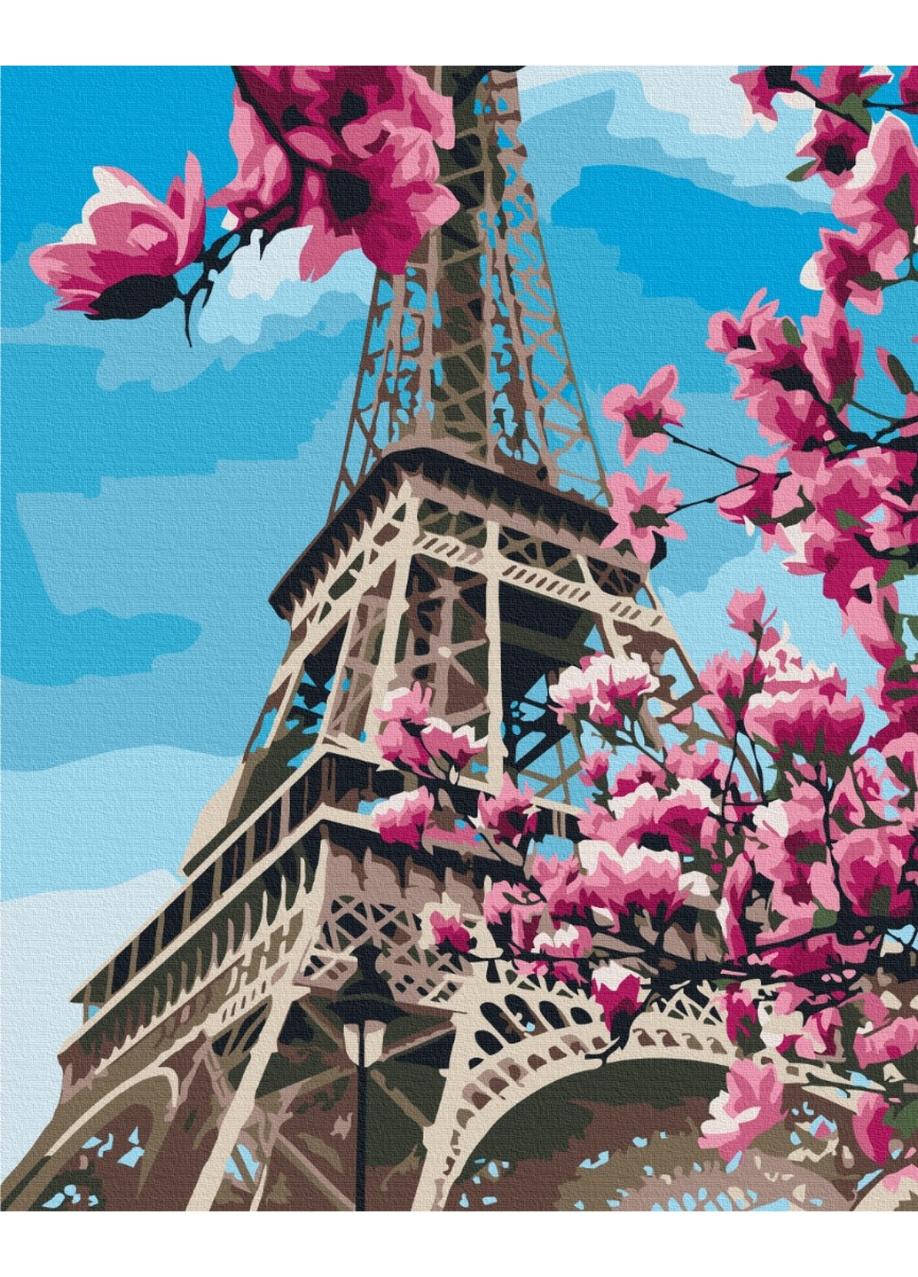 Картина по номерам Цветение магнолий в Париже 40x50 см Brushme (277155213)