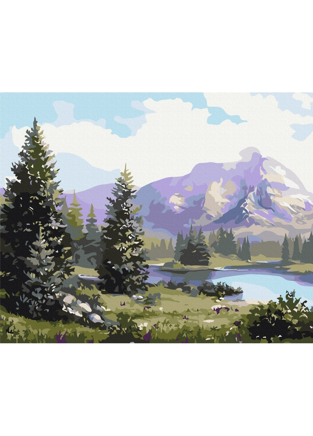 Картина по номерам Прекрасные горы 40x50 см Brushme (277155845)