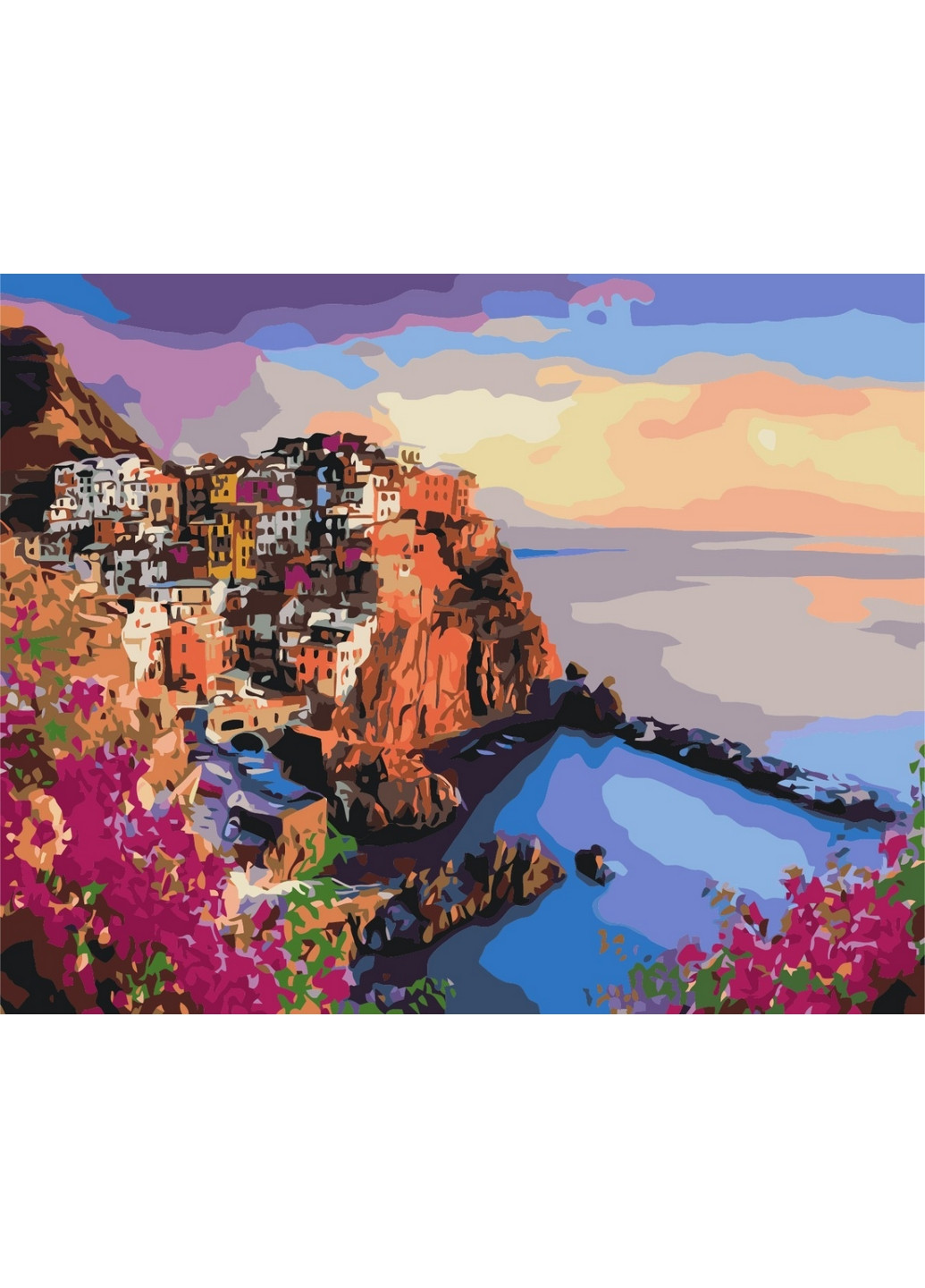 Картина за номерами "Яскраві фарби Сицилії" 40x50 см Brushme (277156612)